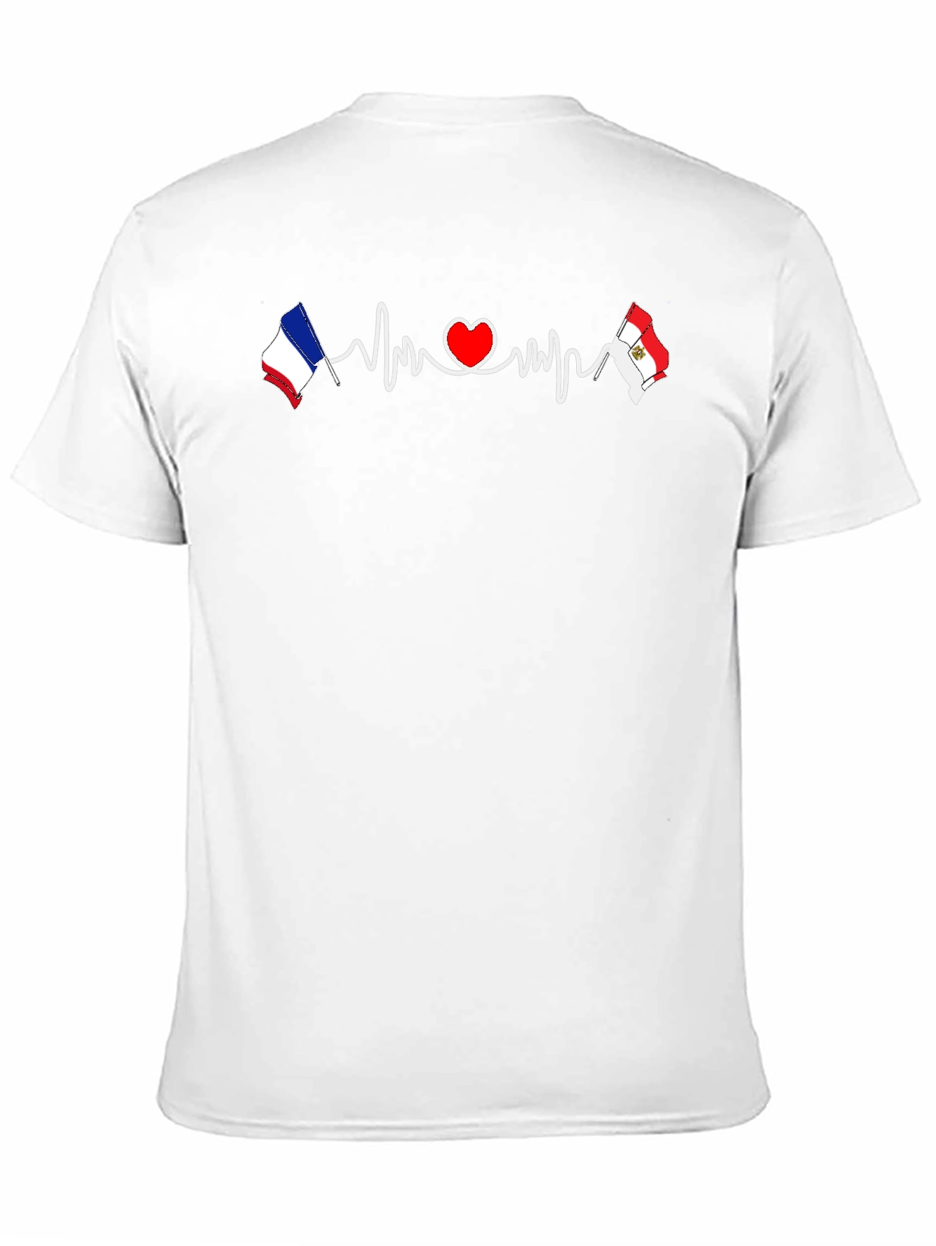 France & Peru Heartbeat T-Shirt