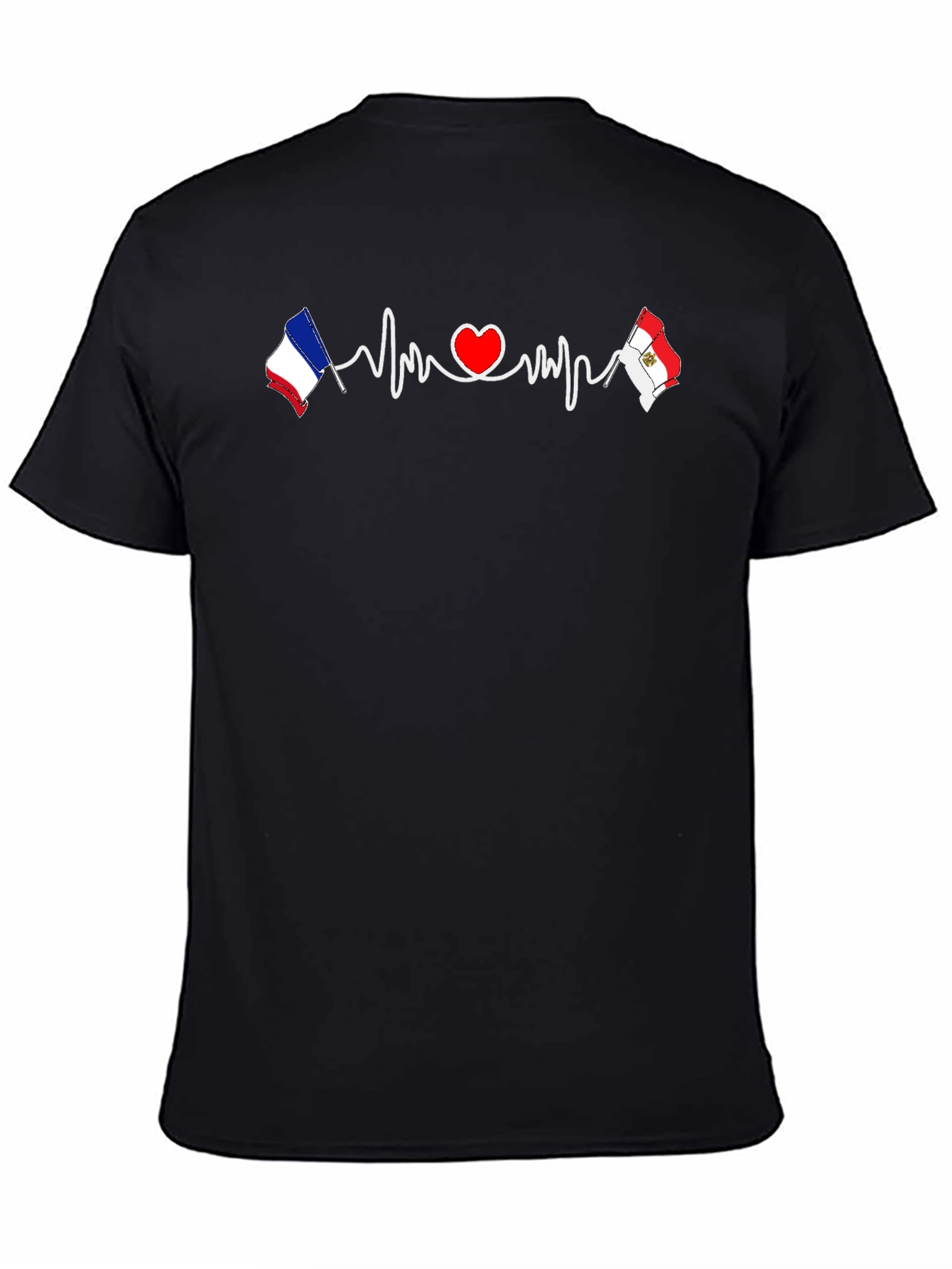 France & Peru Heartbeat T-Shirt