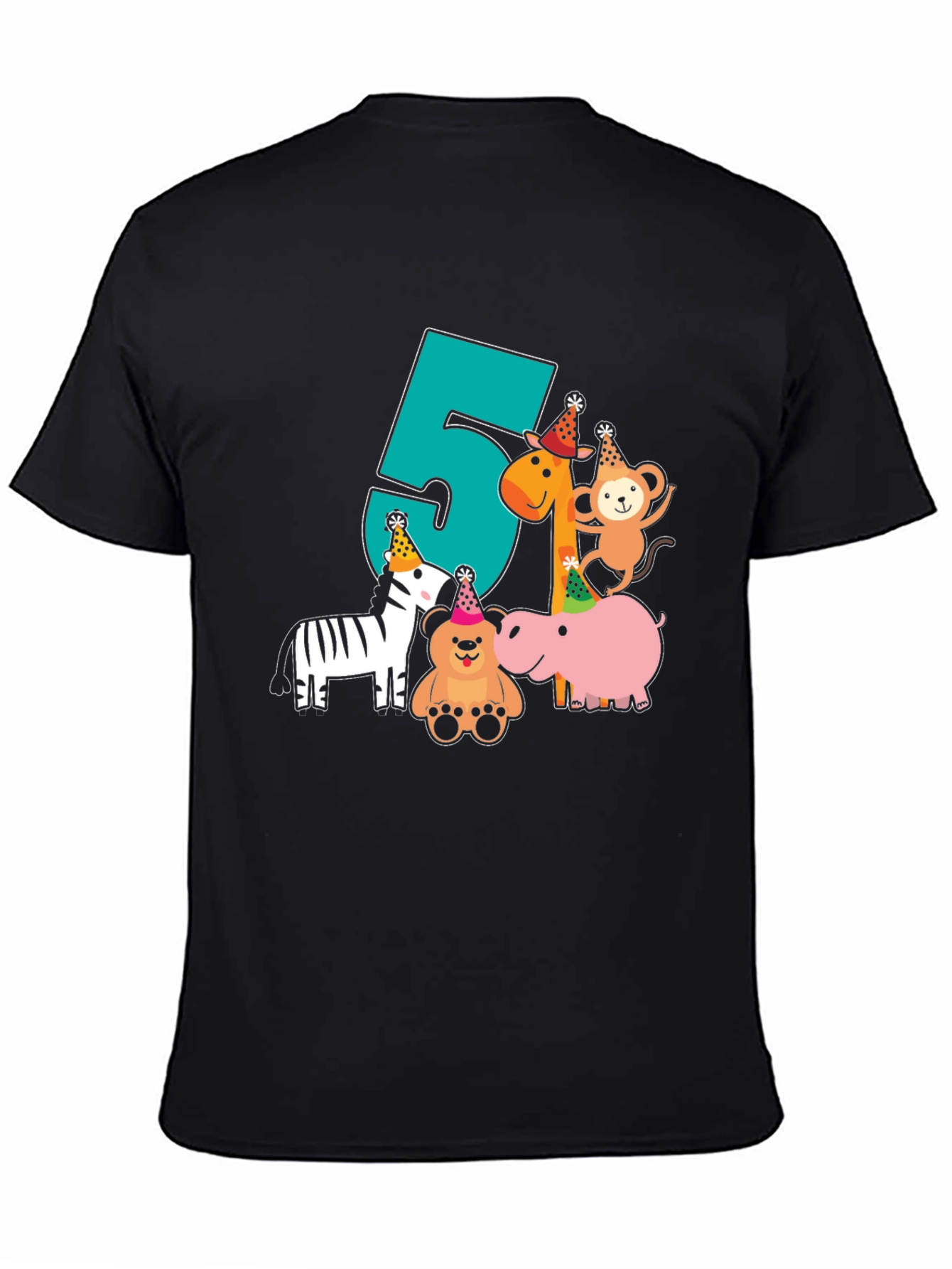 Fun 5th Birthday Animal Party T-Shirt