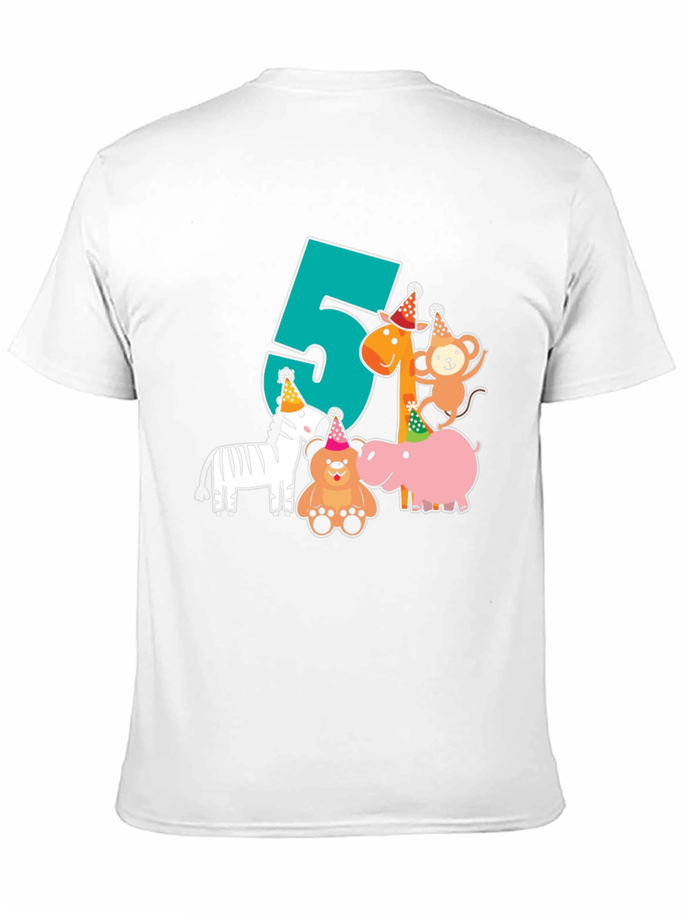 Fun 5th Birthday Animal Party T-Shirt