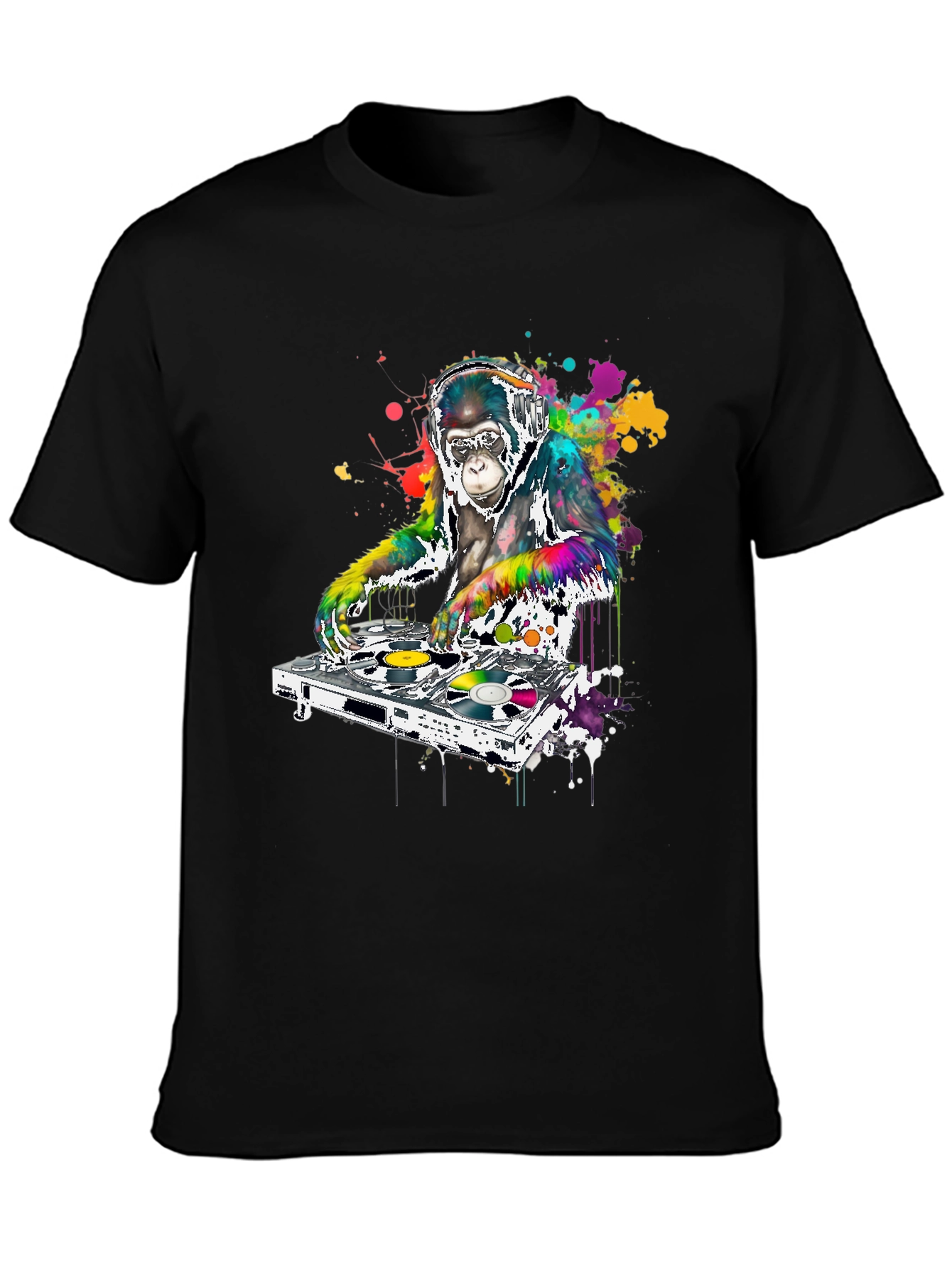 DJ Monkey Graphic T-Shirt