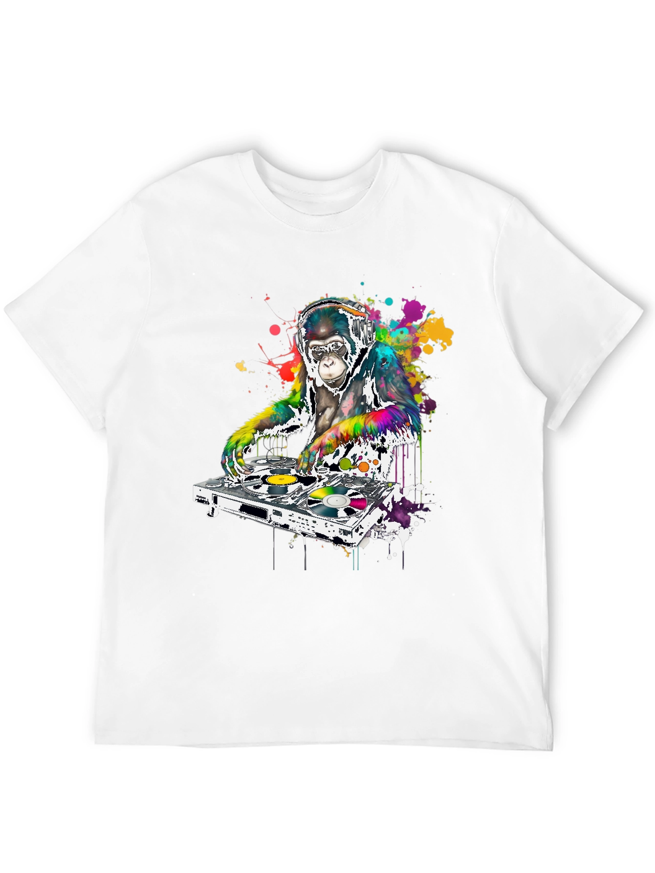 DJ Monkey Graphic T-Shirt