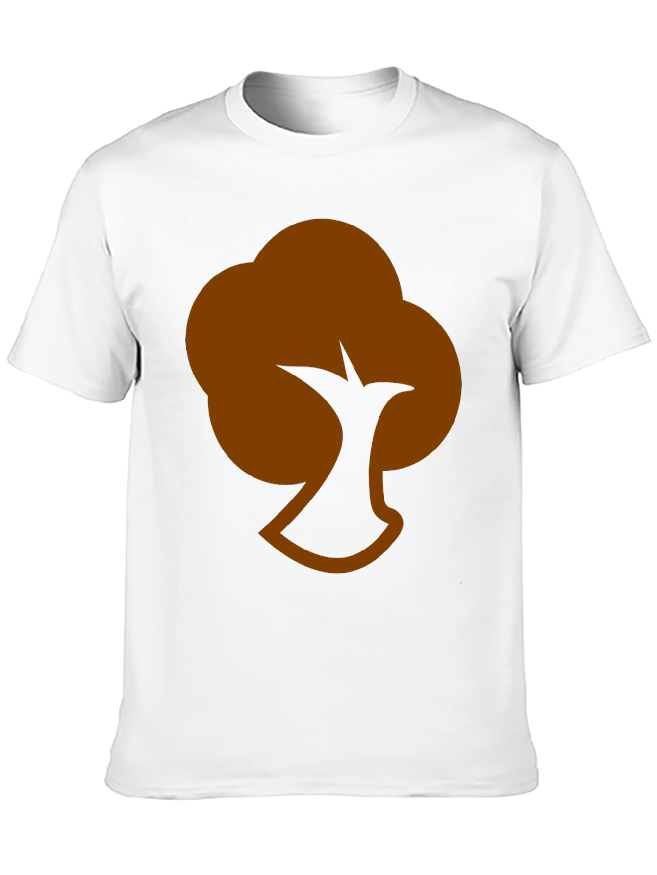Abstract Tree Graphic Tee - Casual Black T-Shirt