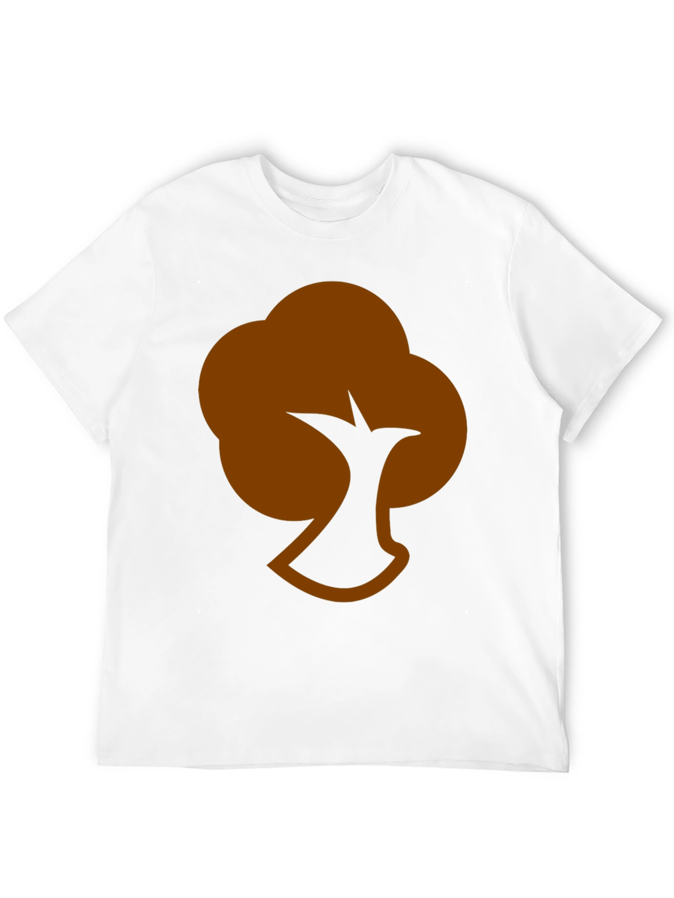 Abstract Tree Graphic Tee - Casual Black T-Shirt