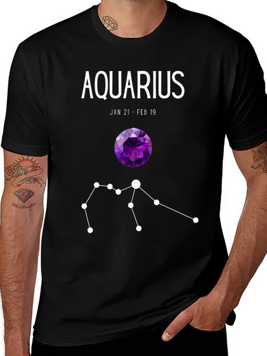 Aquarius Zodiac T-Shirt - Jan 21 to Feb 19