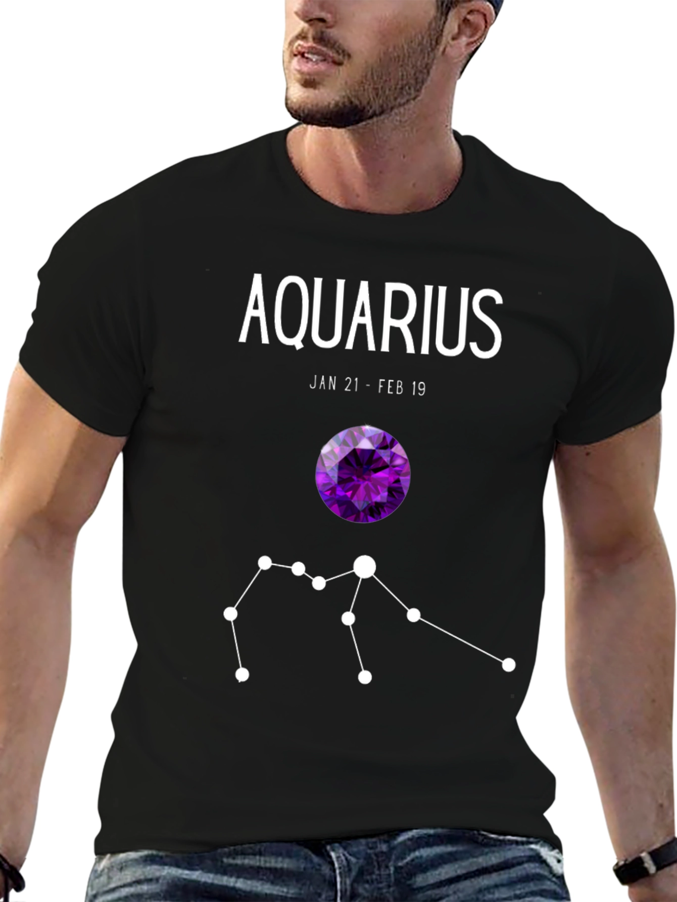 Aquarius Zodiac T-Shirt - Jan 21 to Feb 19