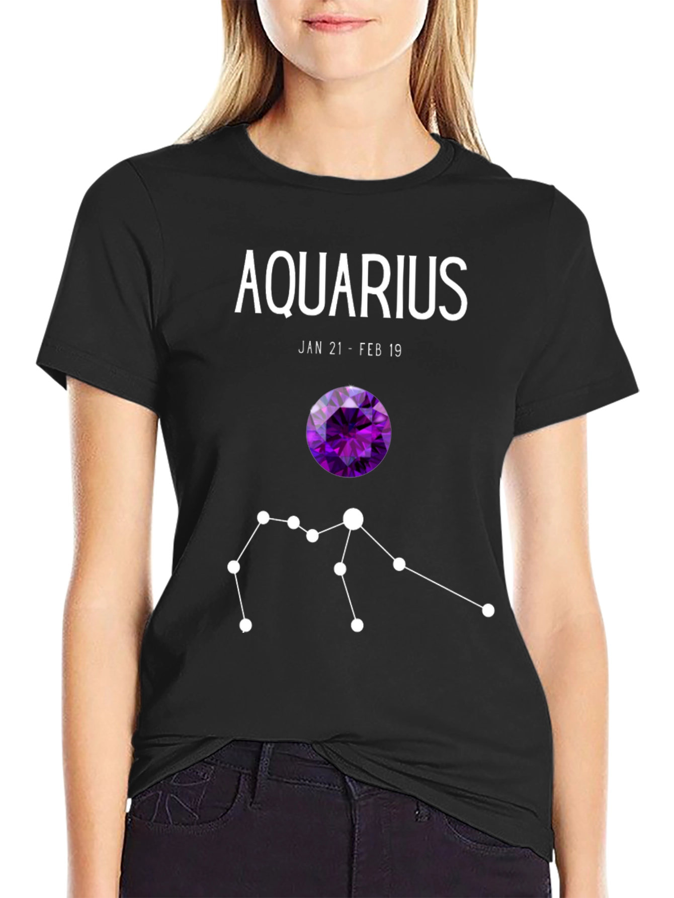 Aquarius Zodiac T-Shirt - Jan 21 to Feb 19