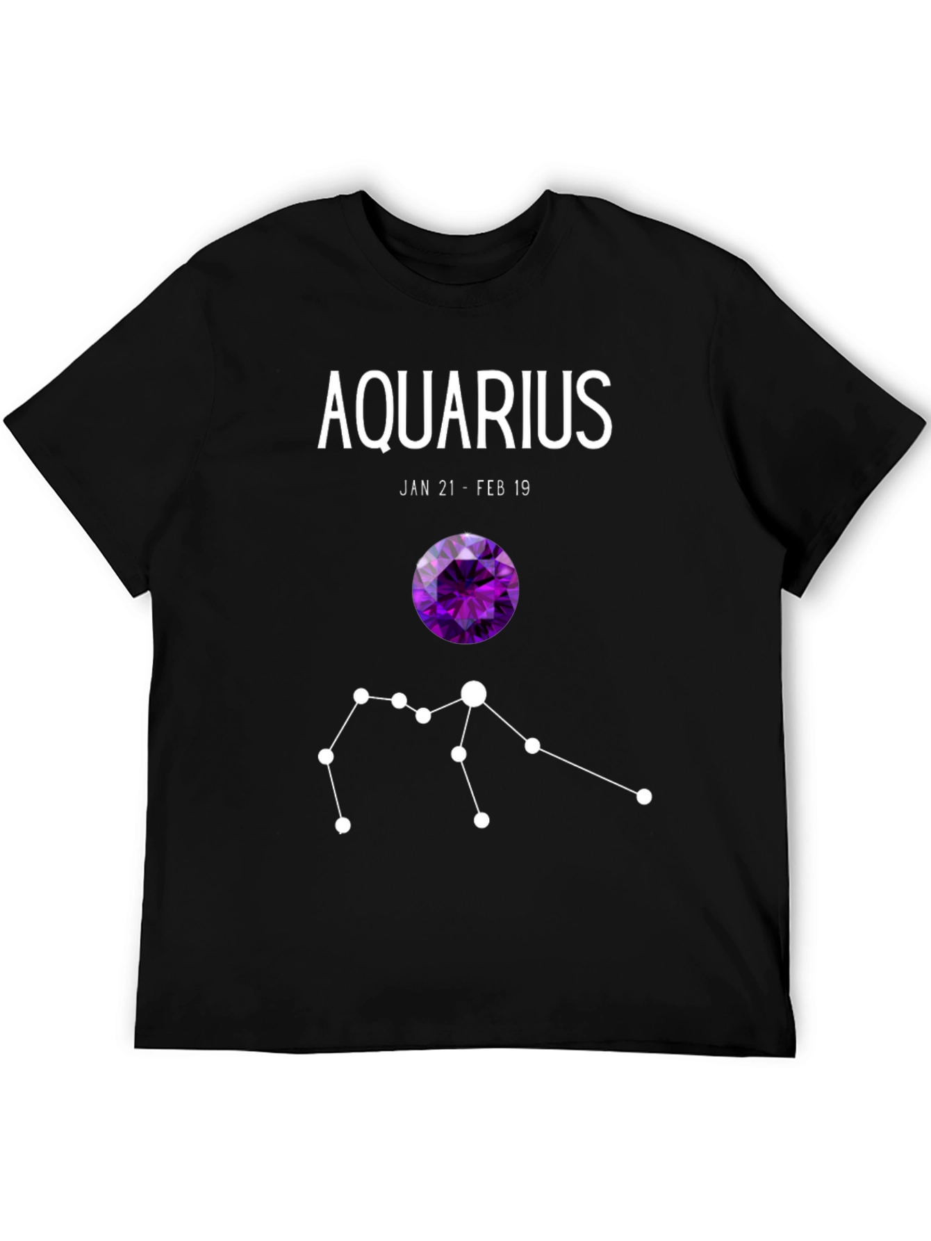 Aquarius Zodiac T-Shirt - Jan 21 to Feb 19