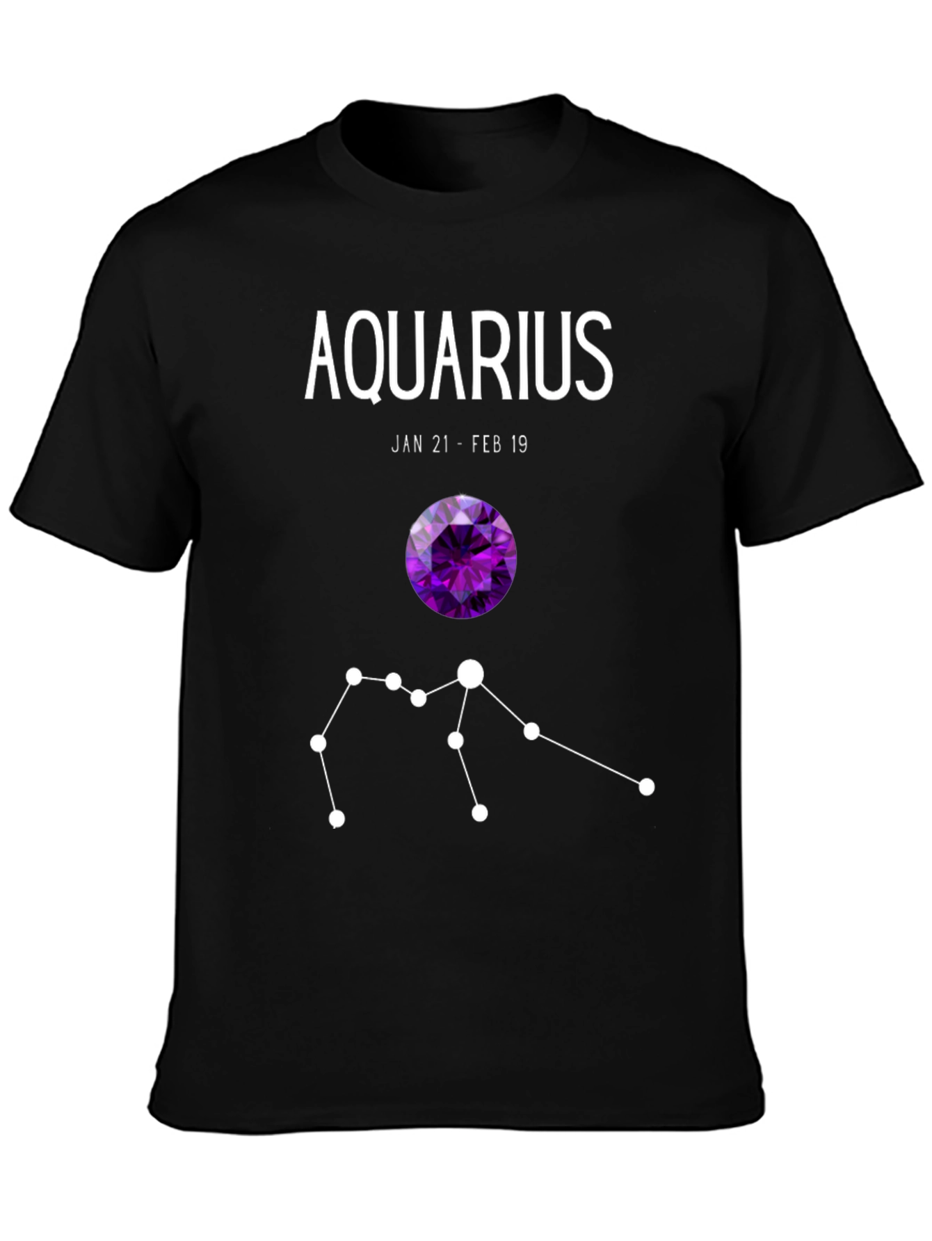 Aquarius Zodiac T-Shirt - Jan 21 to Feb 19