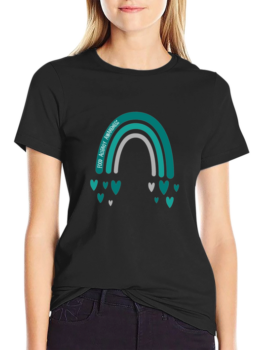 Food Allergy Awareness Rainbow T-Shirt