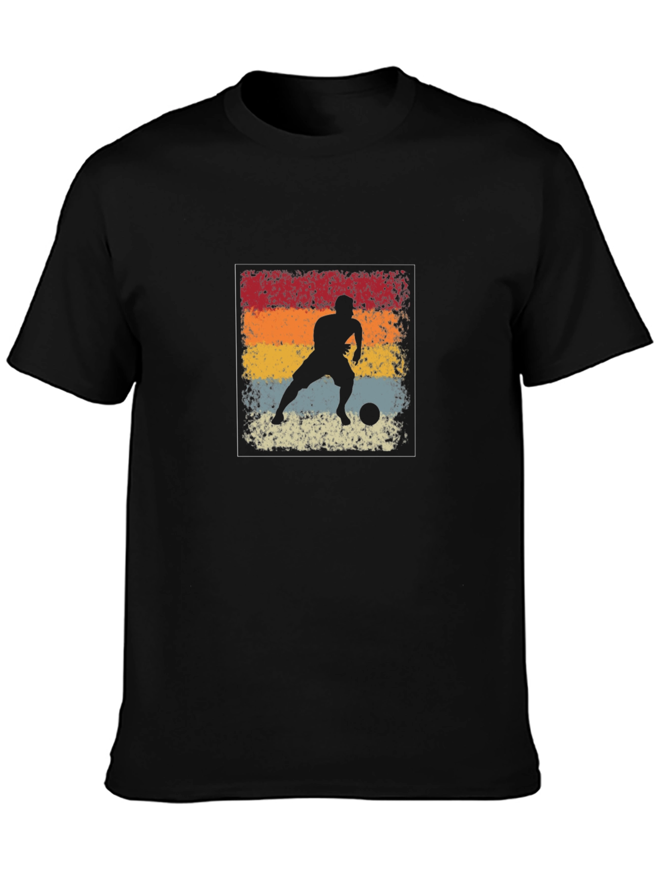 Retro Soccer Silhouette Graphic Tee