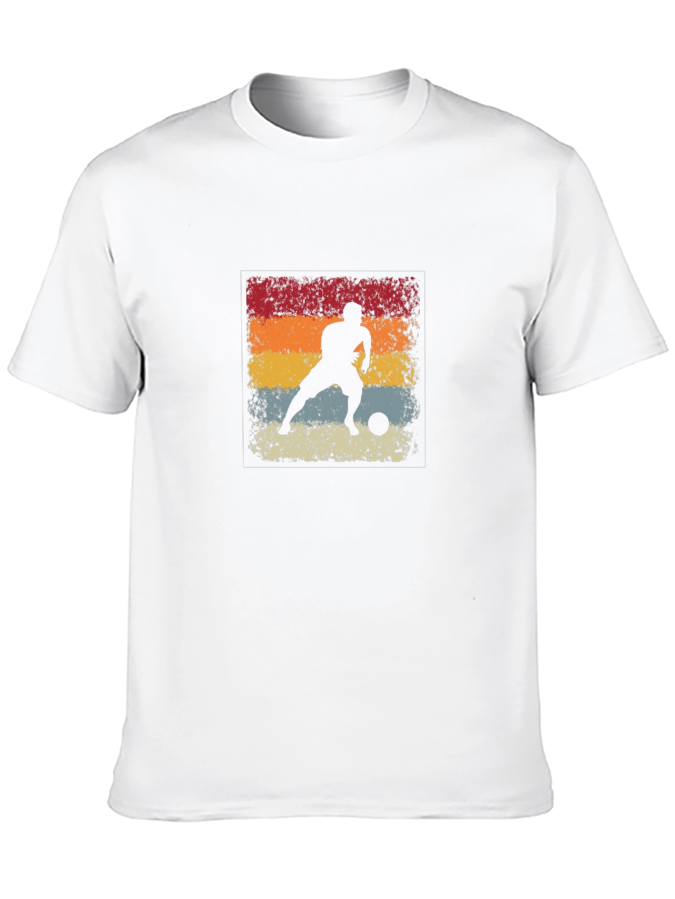 Retro Soccer Silhouette Graphic Tee