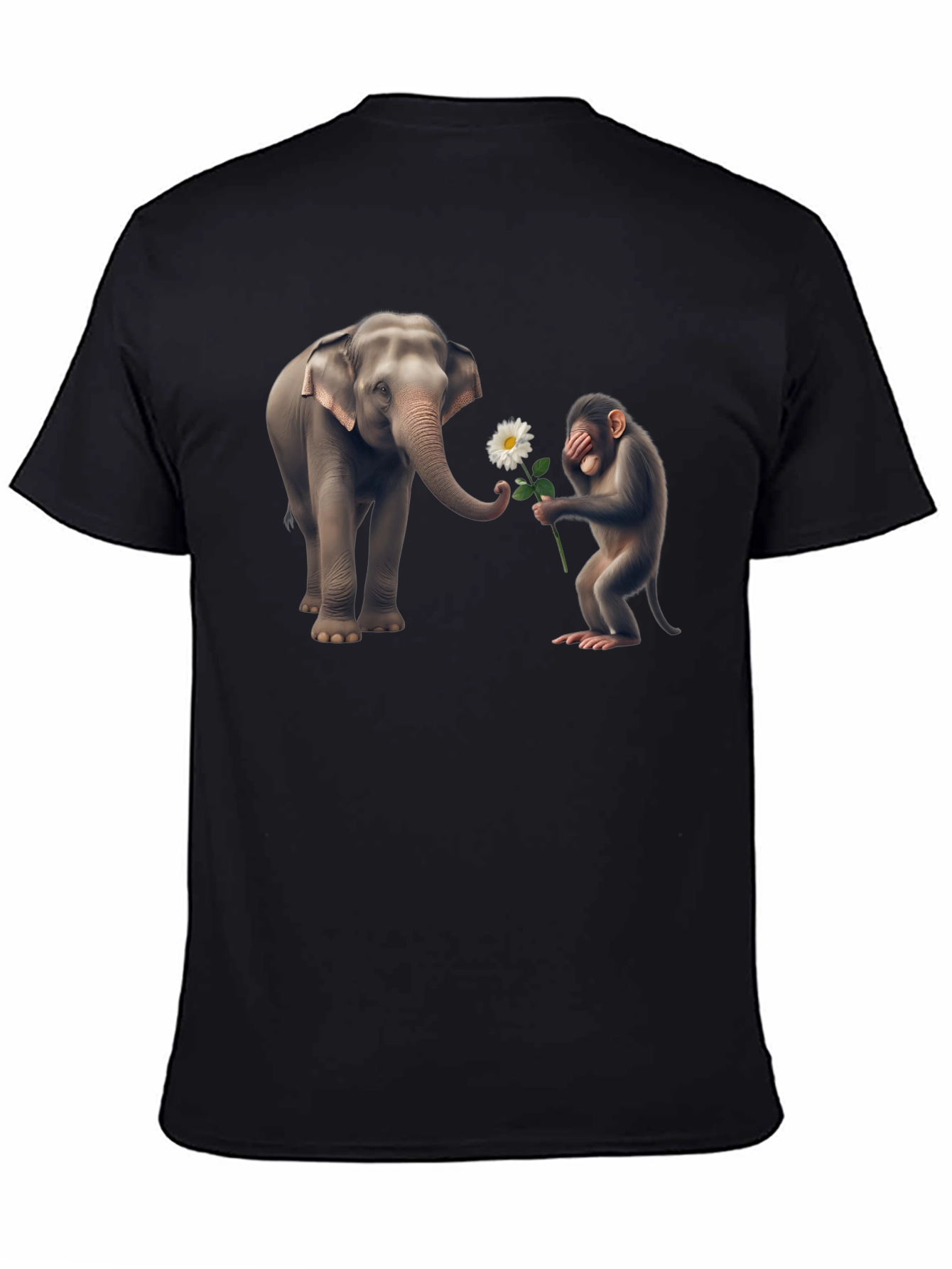 Elephant & Monkey Graphic Tee - Unique Design