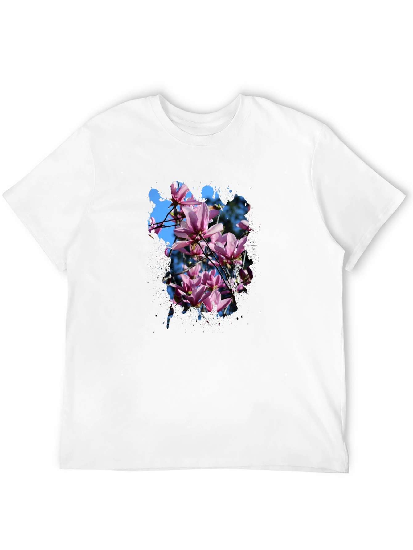 Floral Magnolia Blossom T-Shirt - Stylish Mens Tee