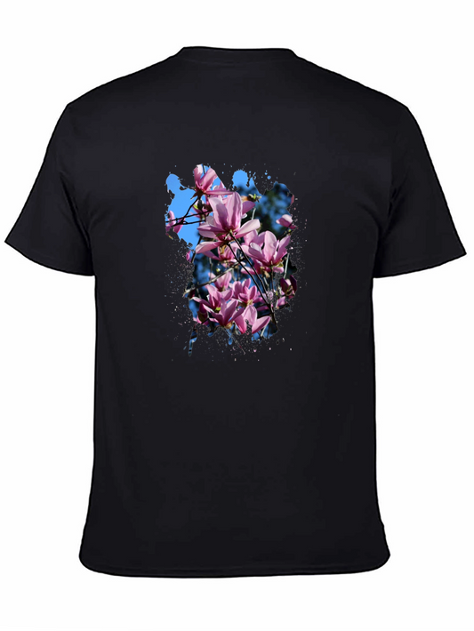 Floral Magnolia Blossom T-Shirt - Stylish Mens Tee