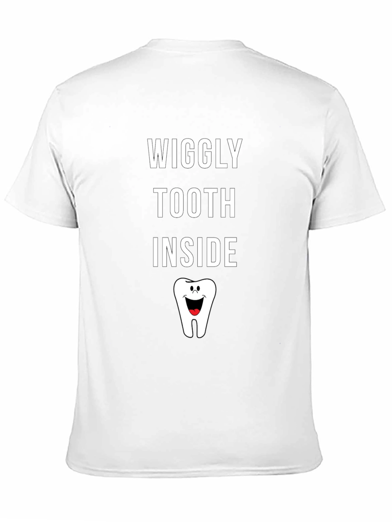 Wiggly Tooth Inside Graphic Tee - Black Cotton T-Shirt