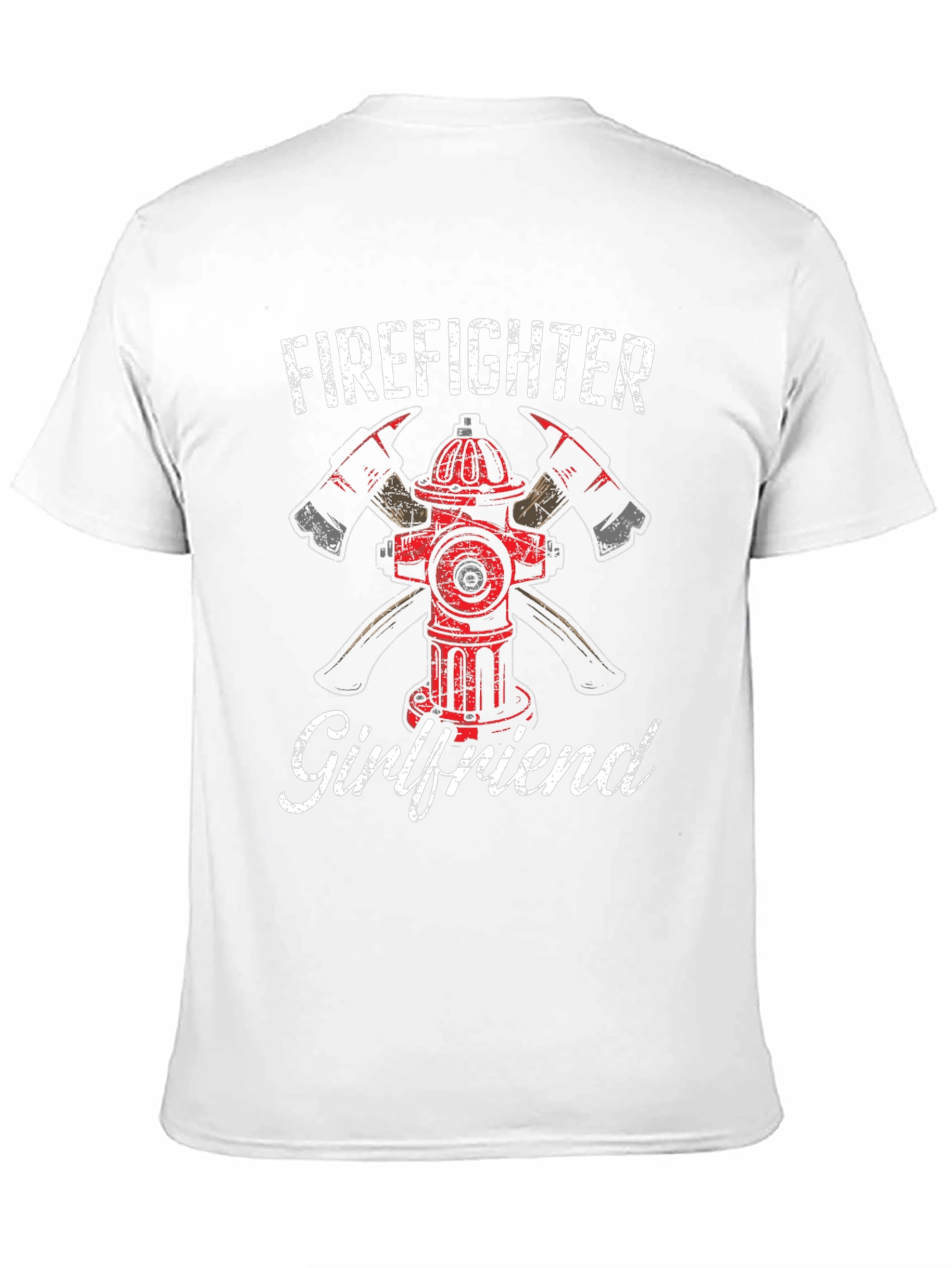 Firefighter Girlfriend T-Shirt - Axe Hydrant Design