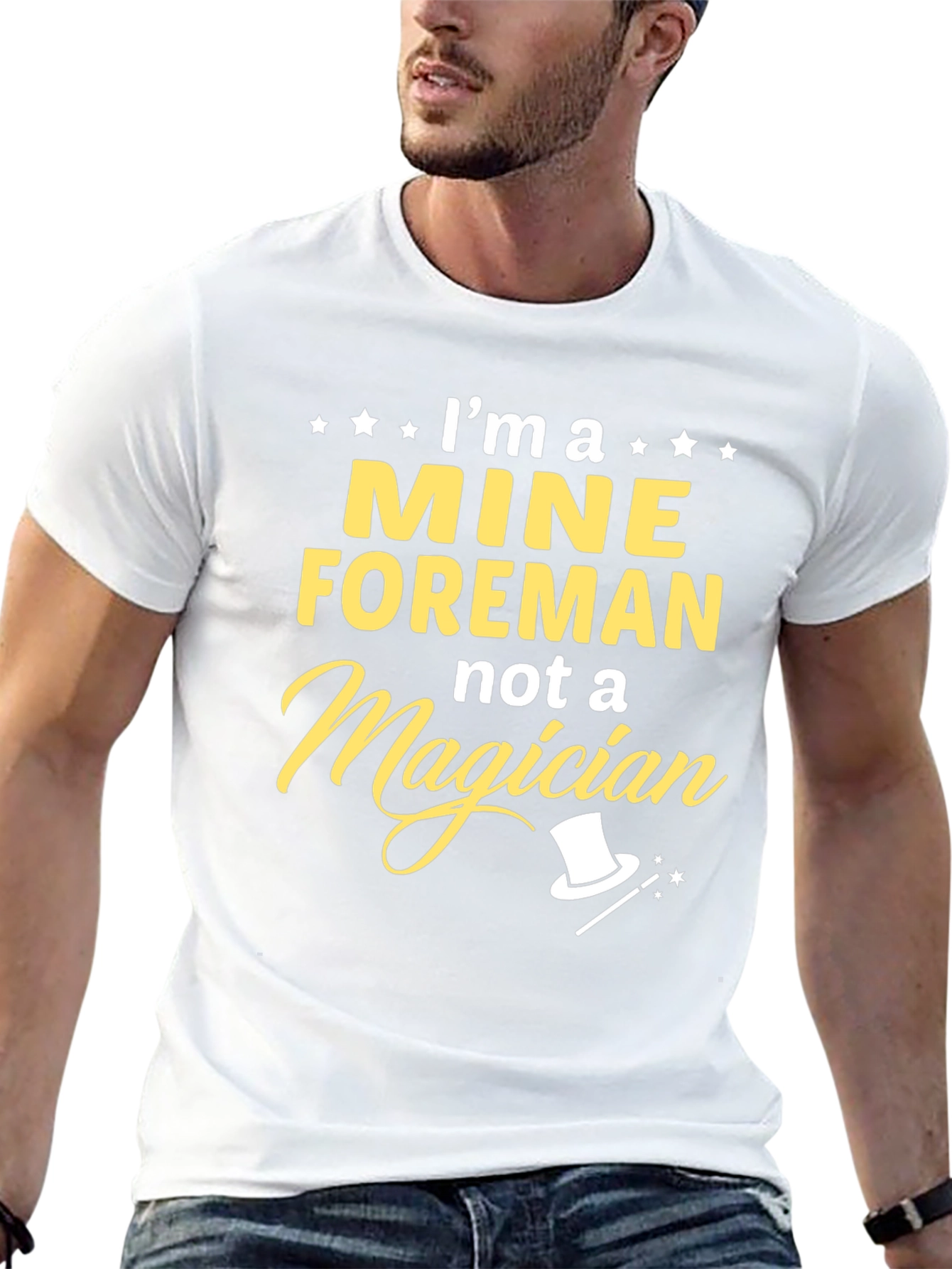 Mine Foreman Not a Magician Graphic T-Shirt