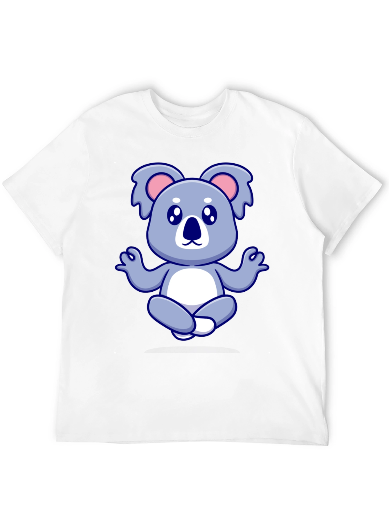 Koala Meditation Black T-Shirt