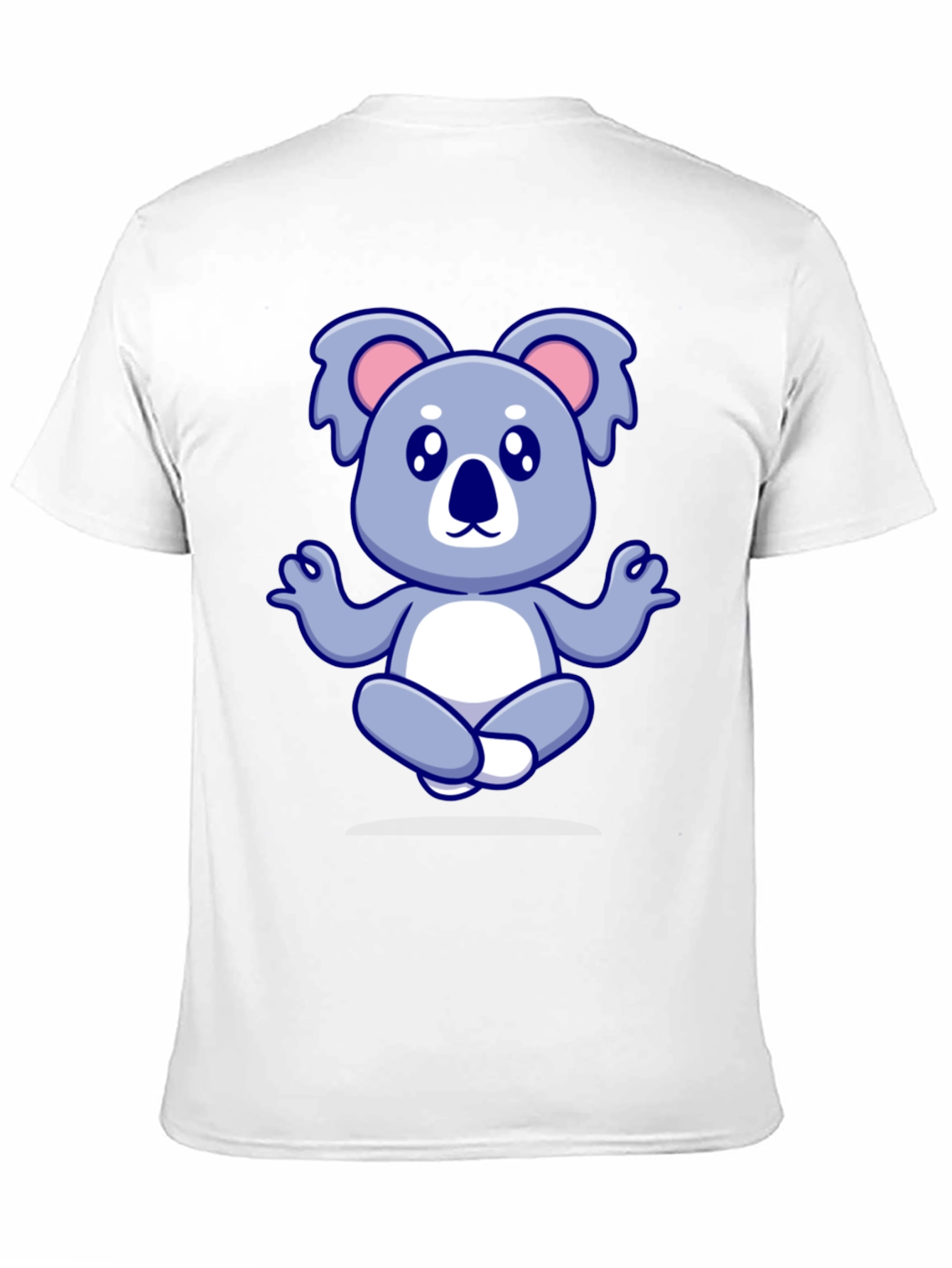 Koala Meditation Black T-Shirt