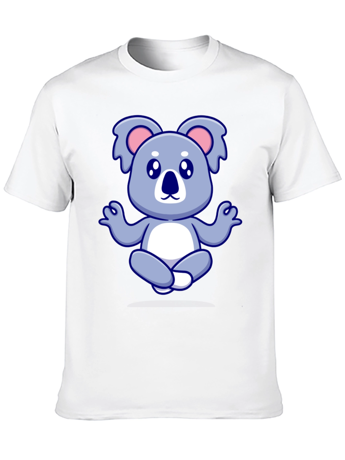 Koala Meditation Black T-Shirt