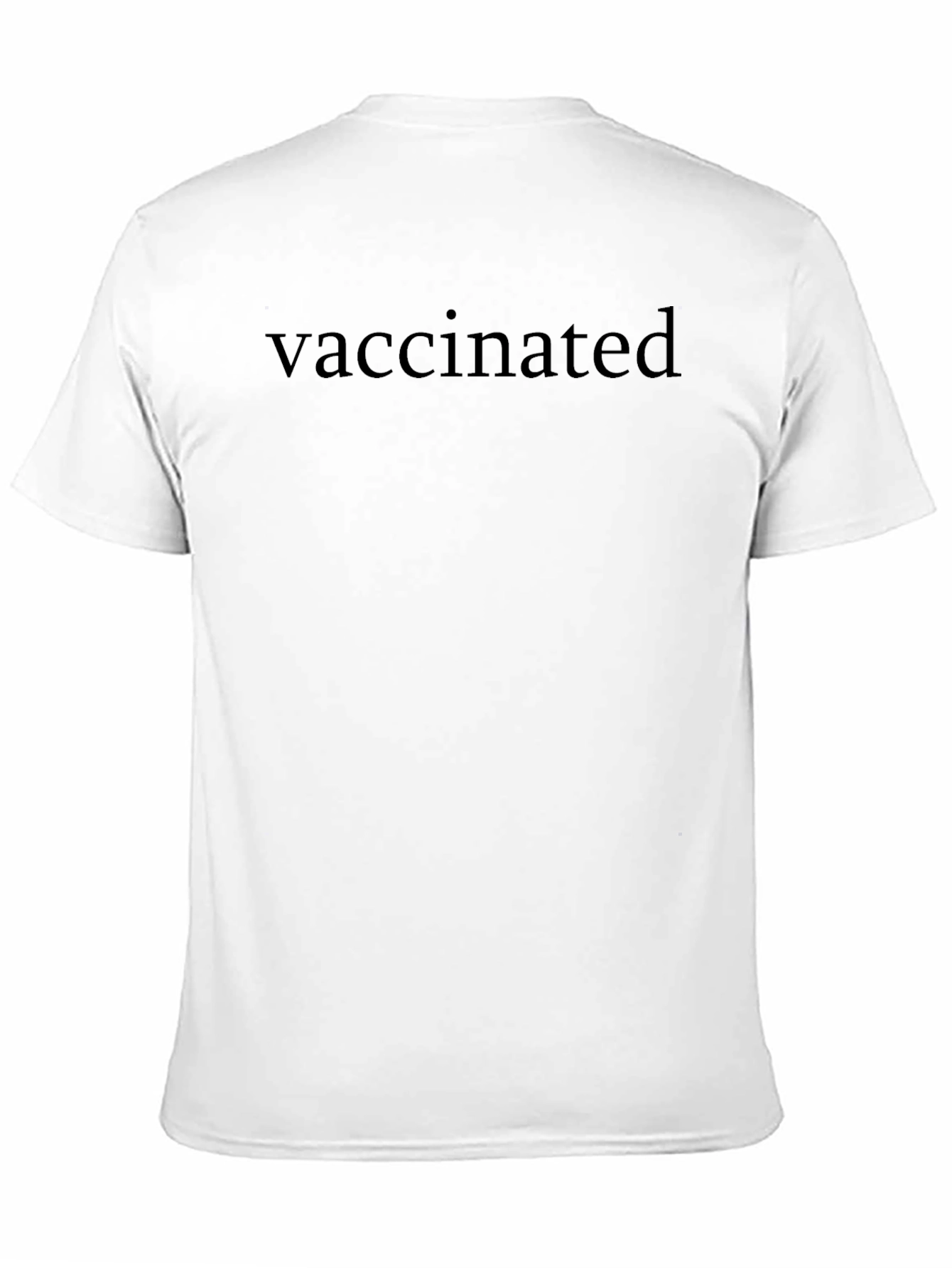 Vaccinated Black T-Shirt - Show Your Status