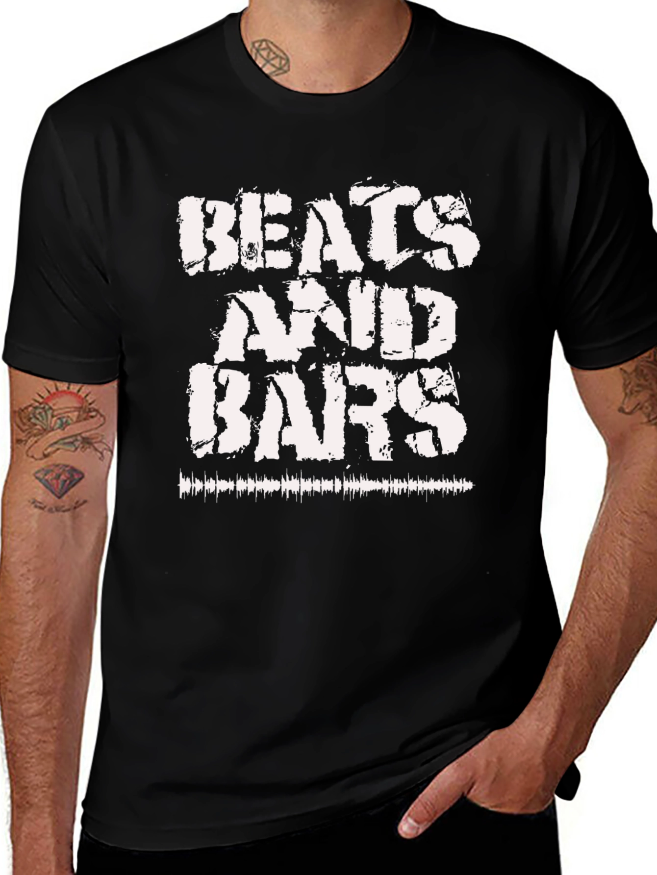 Beats and Bars Graphic Tee - Music Lover T-Shirt