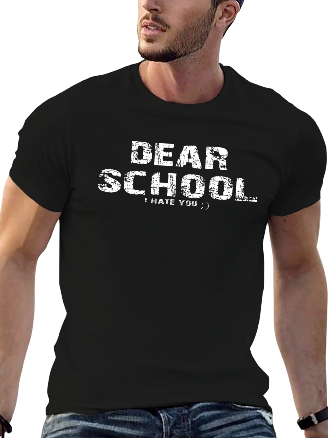 Dear School Graphic Tee - I Hate You Slogan