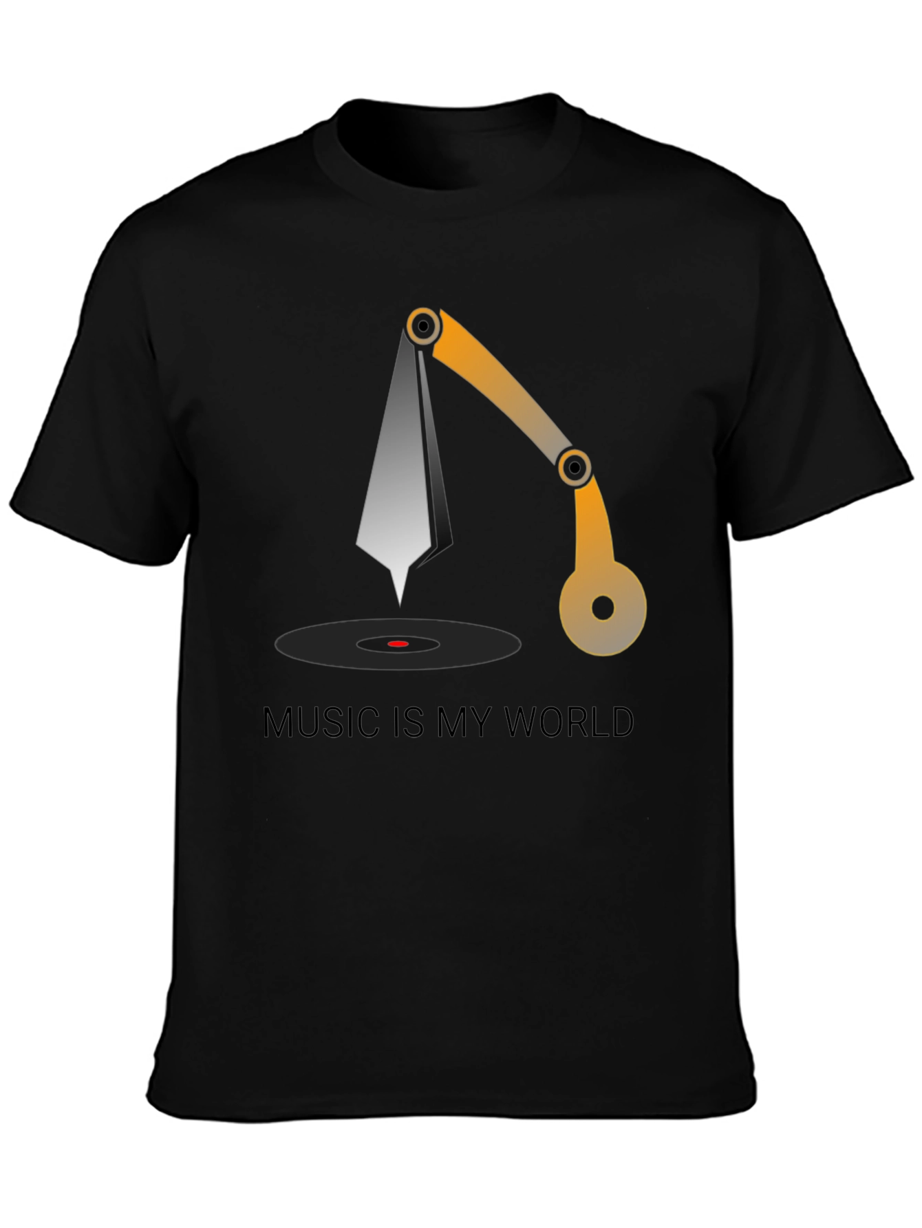 Music is My World Graphic Tee - Black