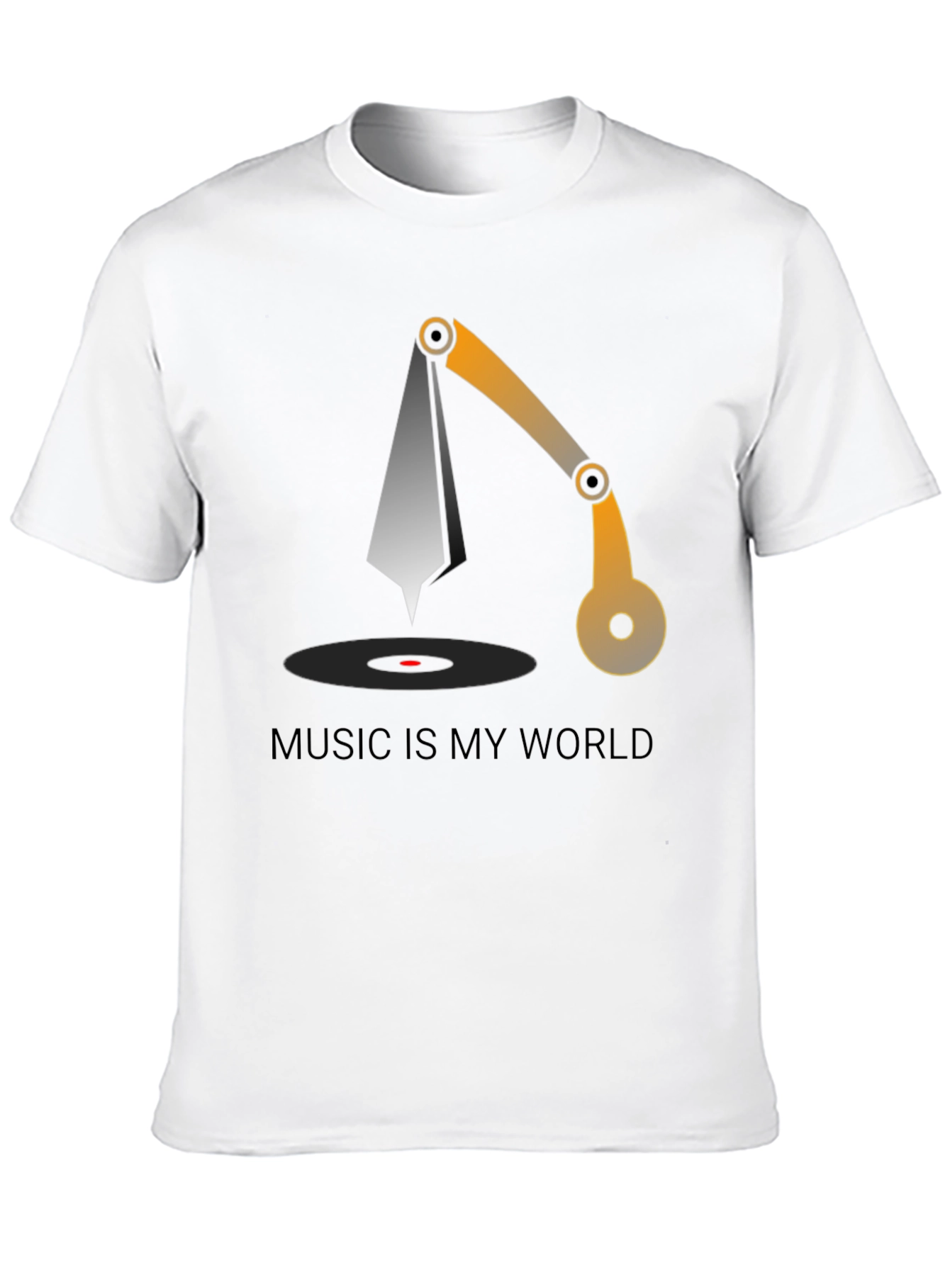 Music is My World Graphic Tee - Black