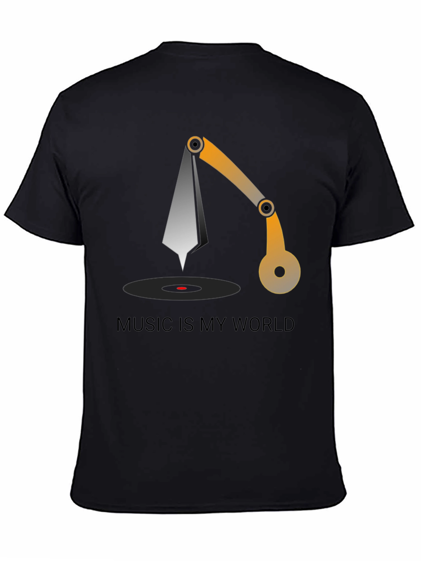 Music is My World Graphic Tee - Black