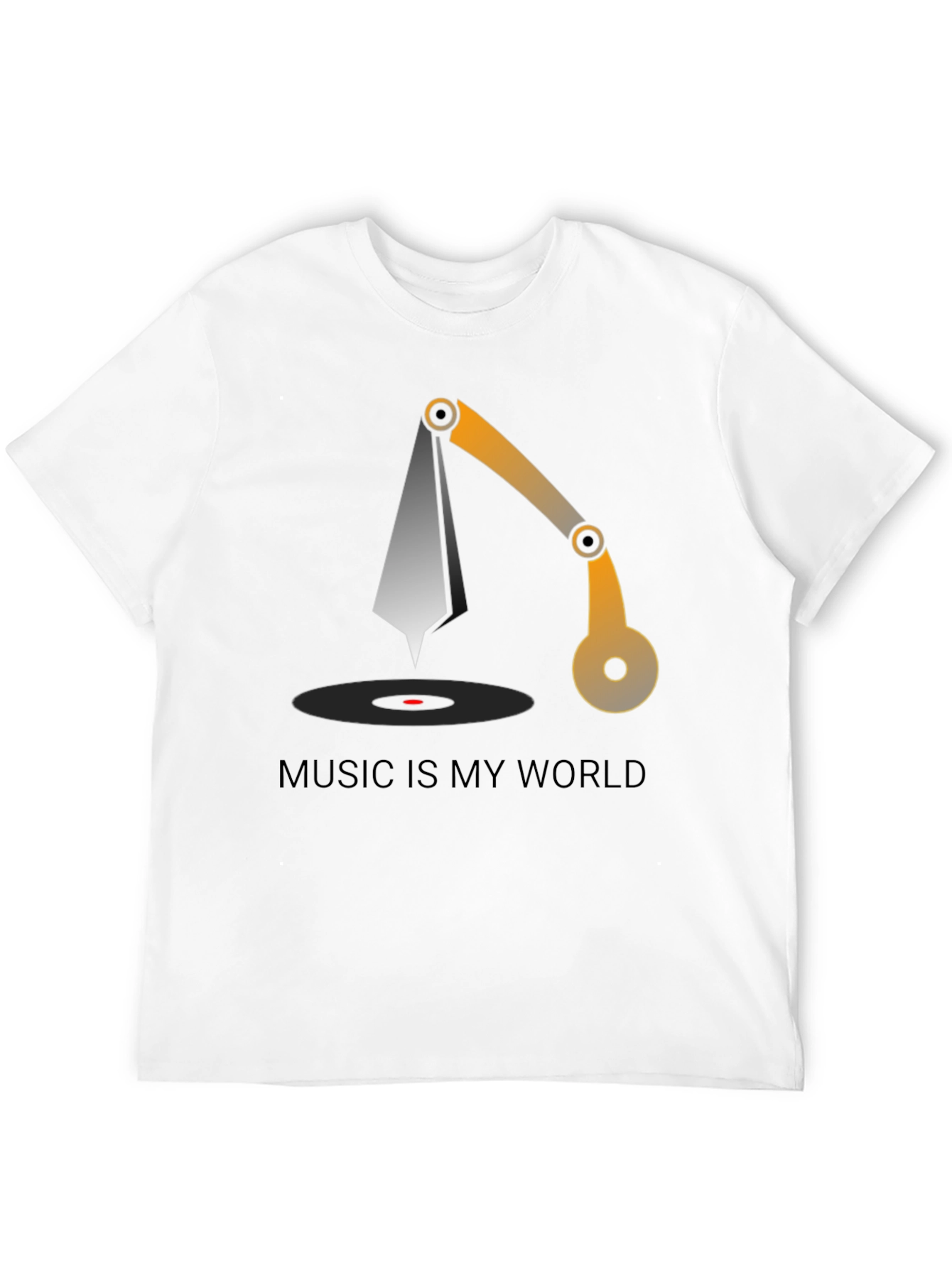 Music is My World Graphic Tee - Black