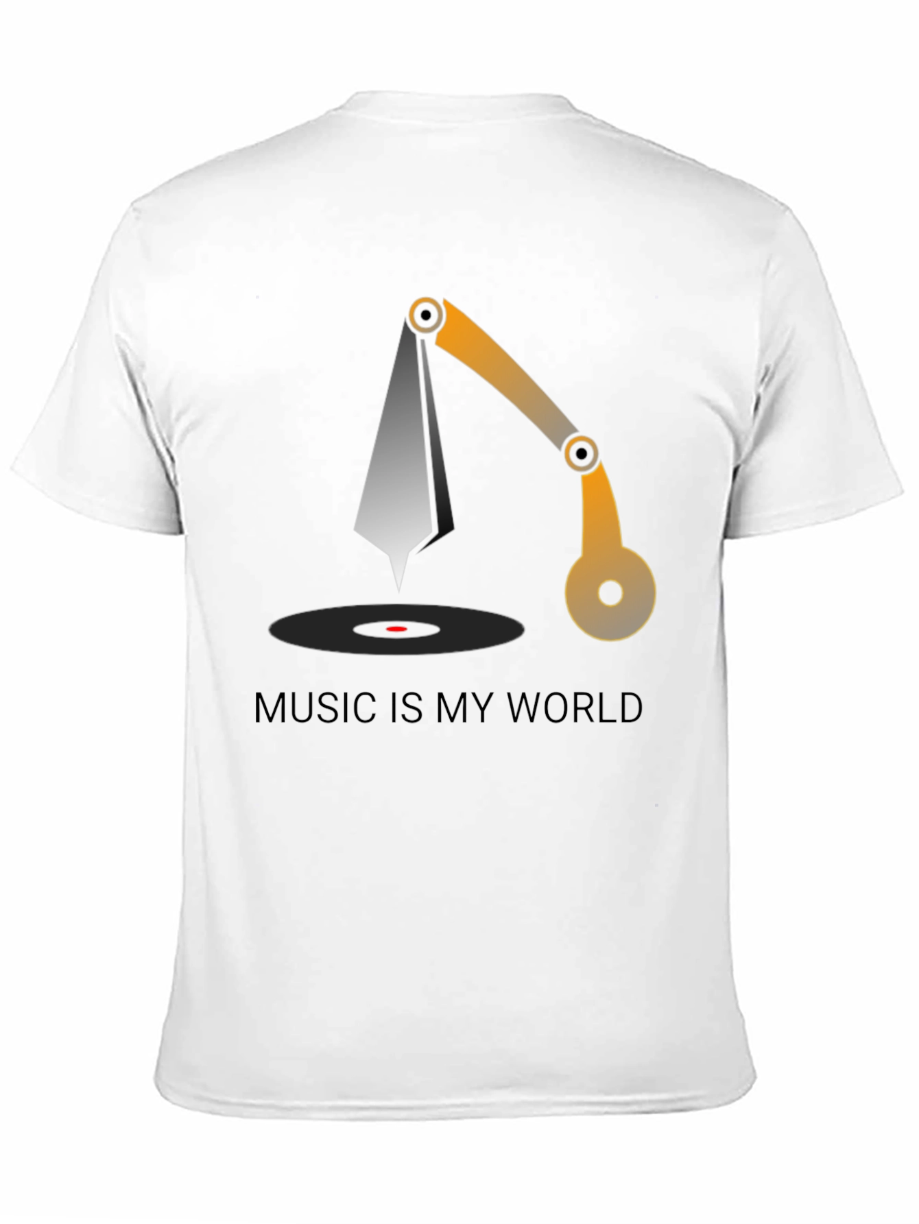 Music is My World Graphic Tee - Black