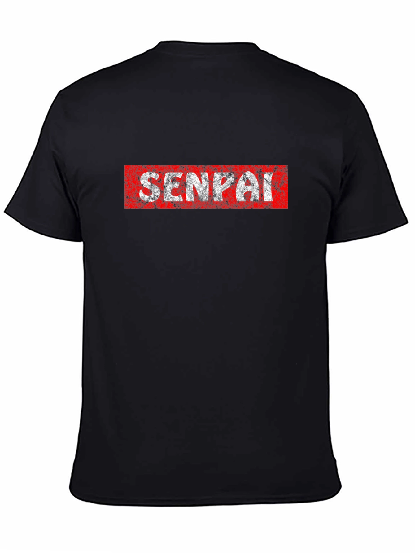 Senpai Graphic Tee - Anime Inspired Black T-Shirt