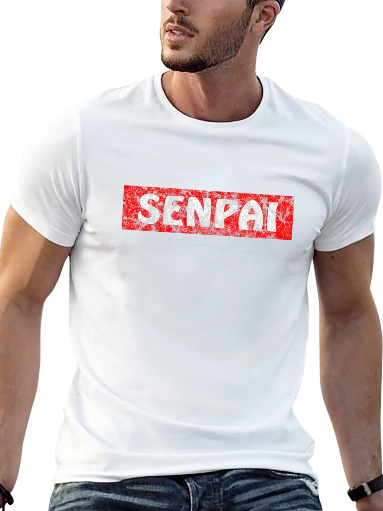 Senpai Graphic Tee - Anime Inspired Black T-Shirt