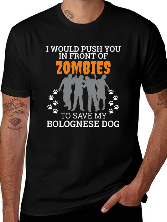 Zombie Bolognese Dog Lover T-Shirt