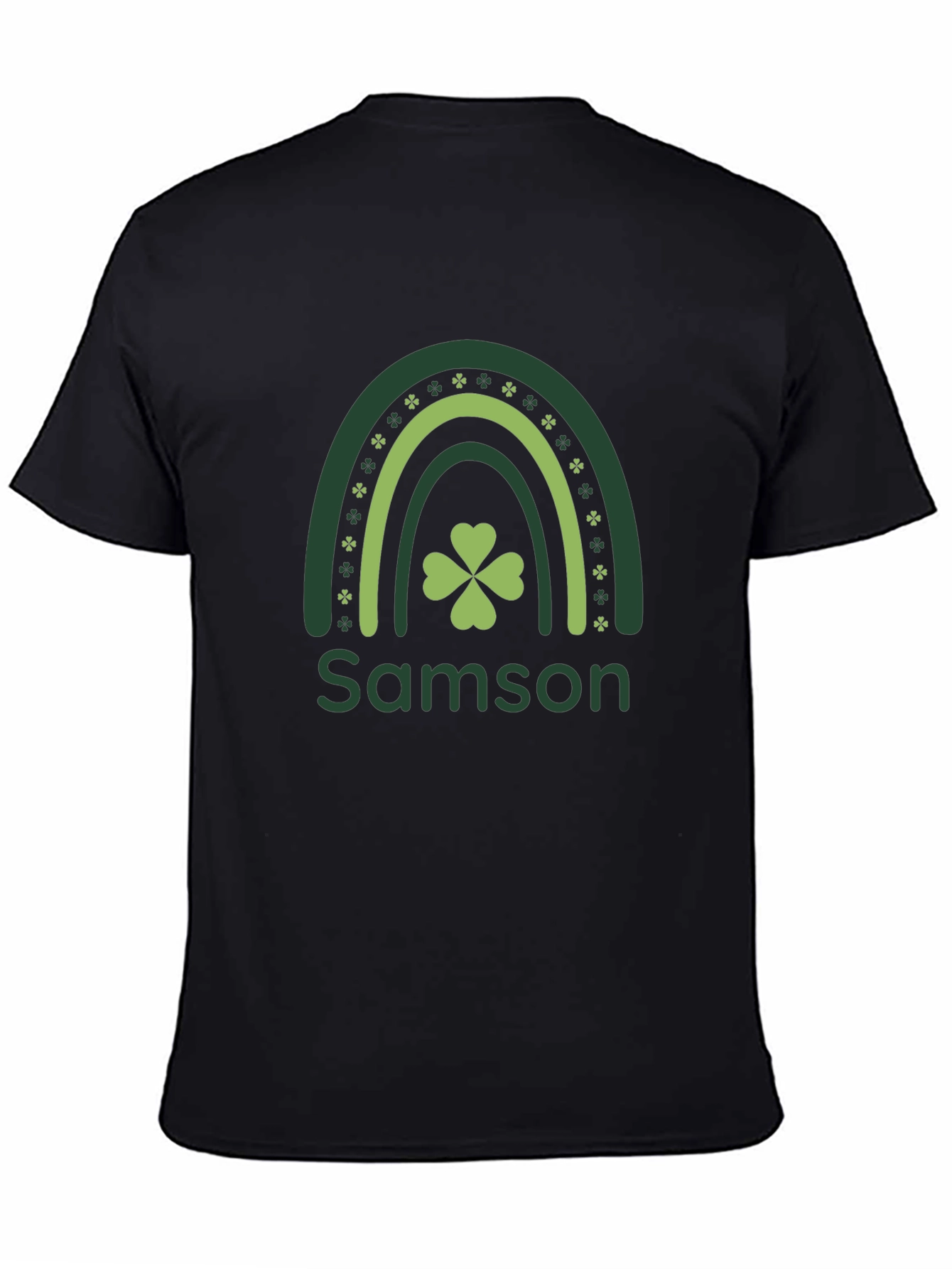 Samson St. Patricks Day Rainbow Clover T-Shirt
