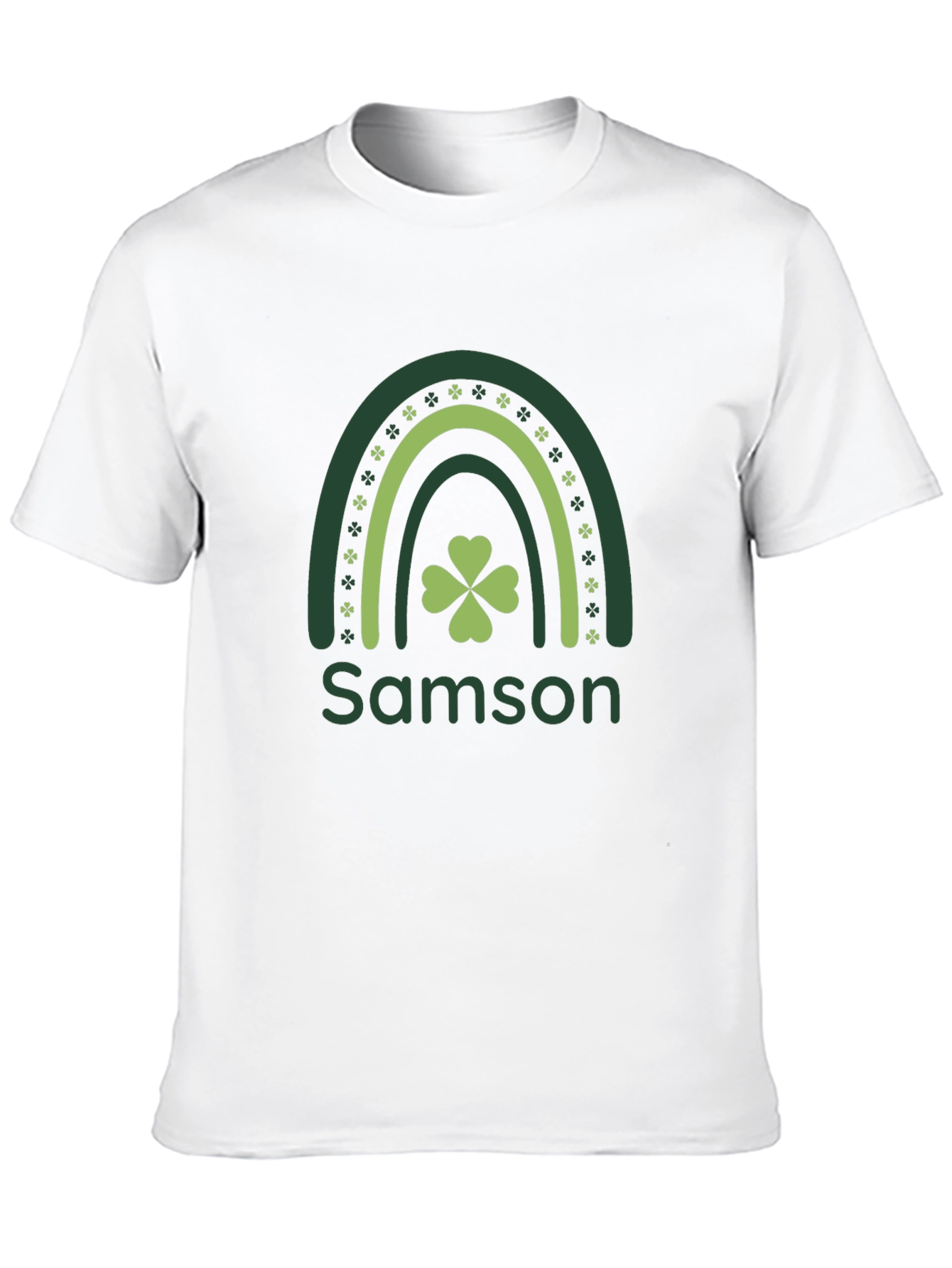 Samson St. Patricks Day Rainbow Clover T-Shirt