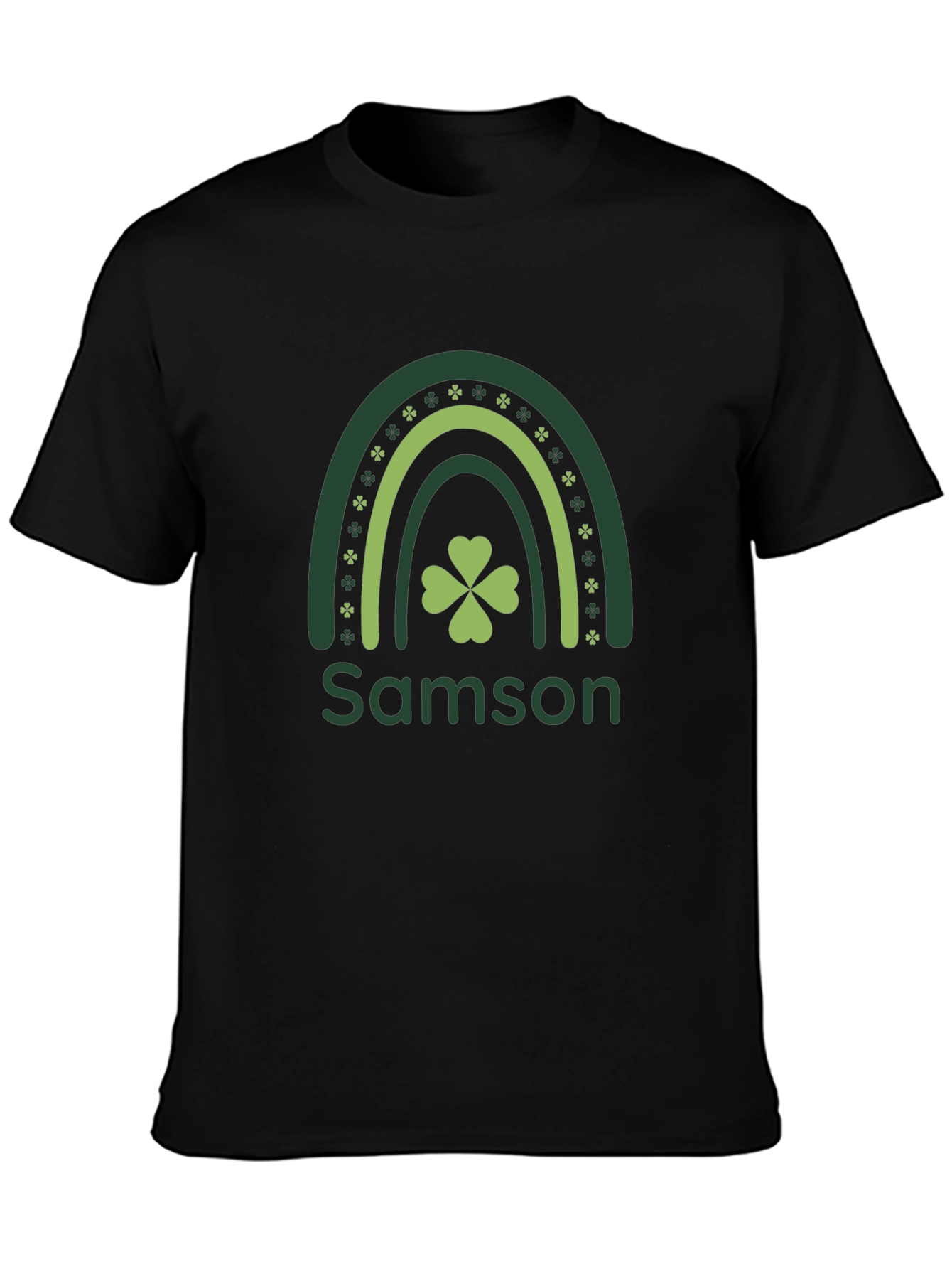 Samson St. Patricks Day Rainbow Clover T-Shirt