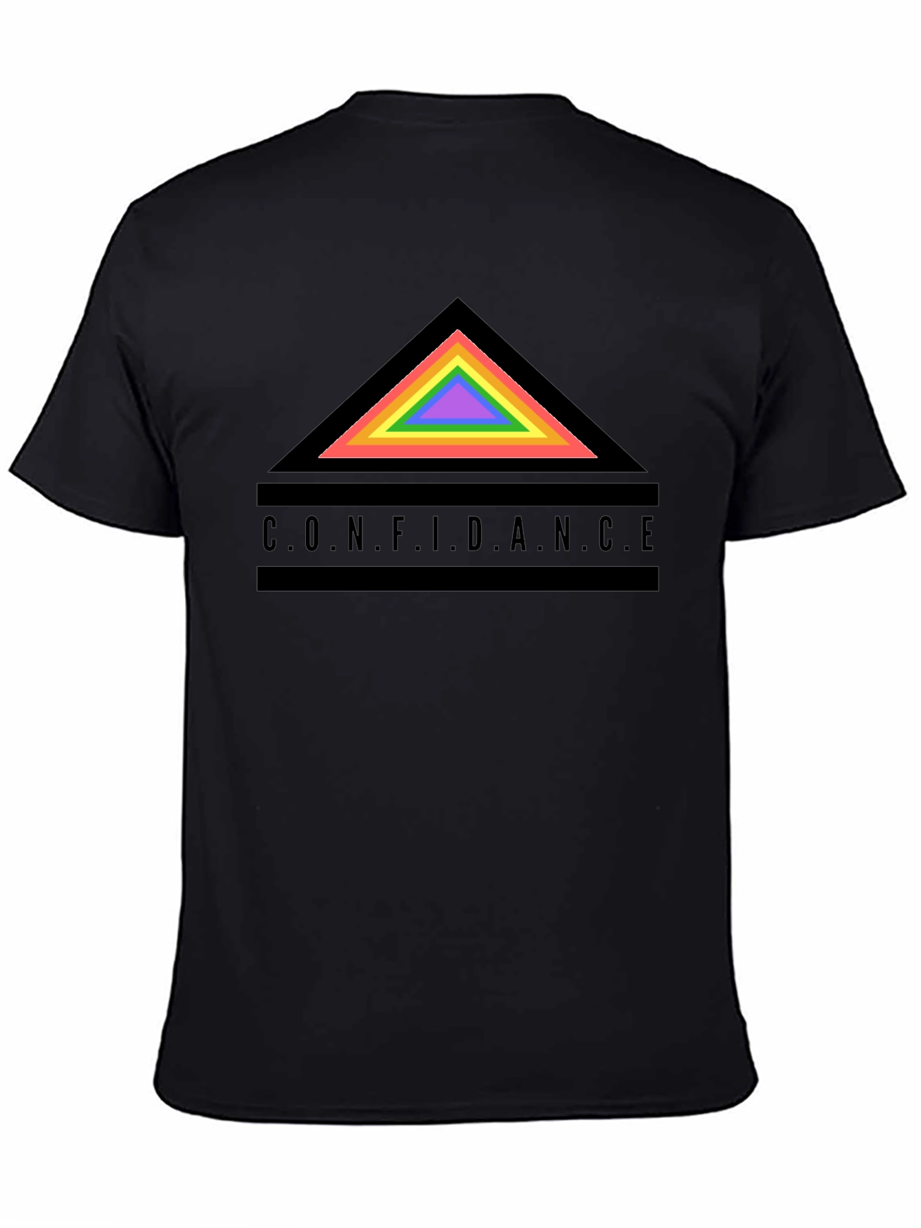 Confidence Rainbow Triangle Graphic Tee