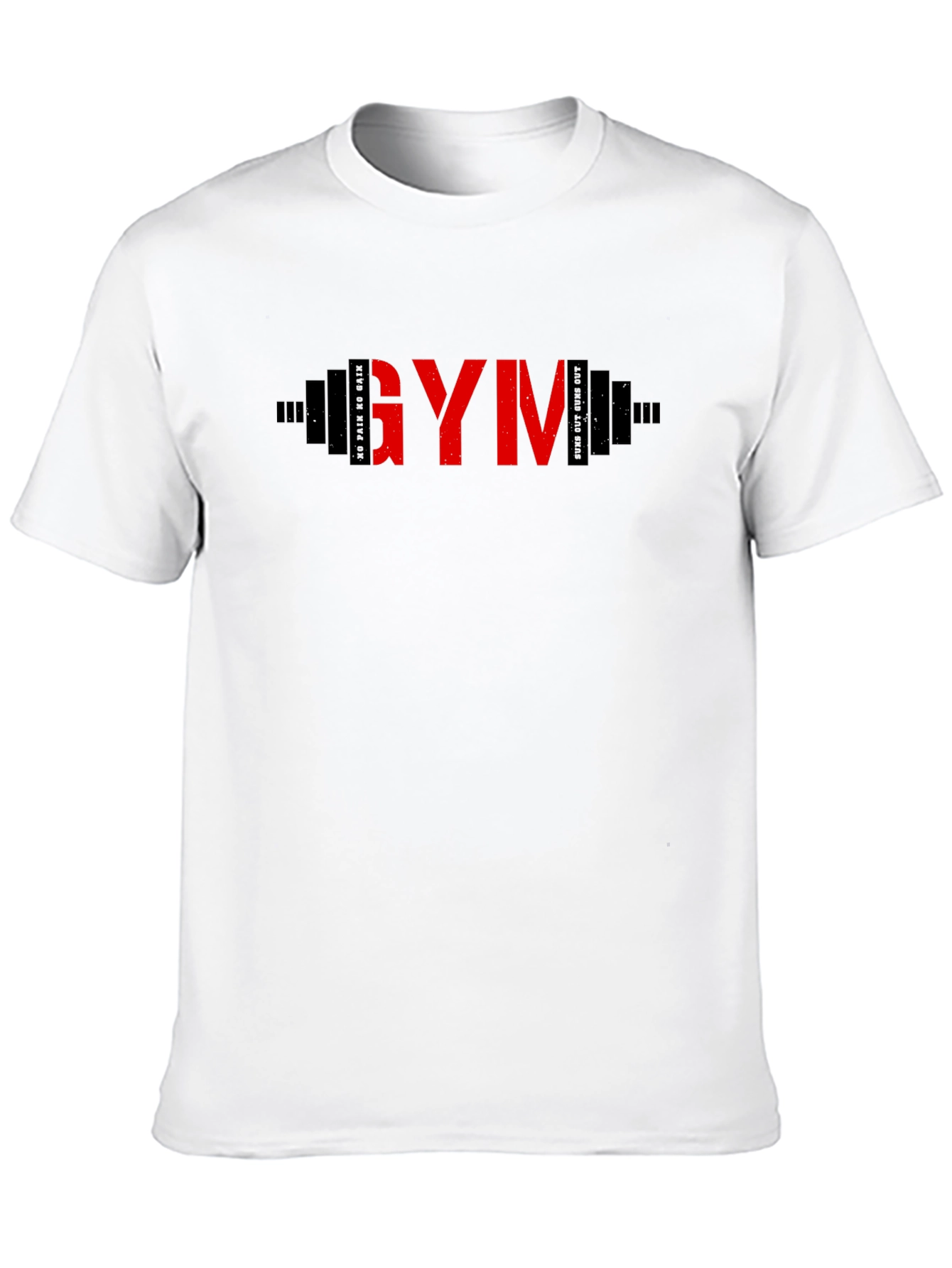 GYM Barbell Graphic T-Shirt - Fitness Apparel