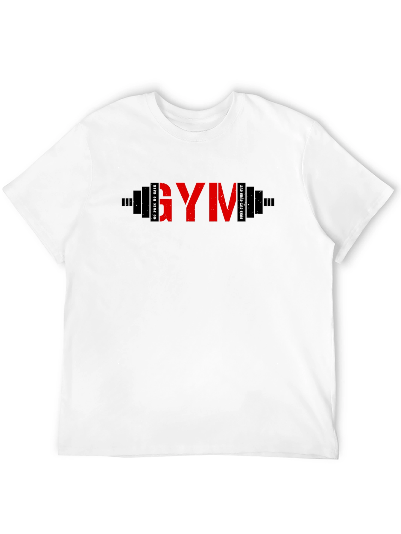 GYM Barbell Graphic T-Shirt - Fitness Apparel