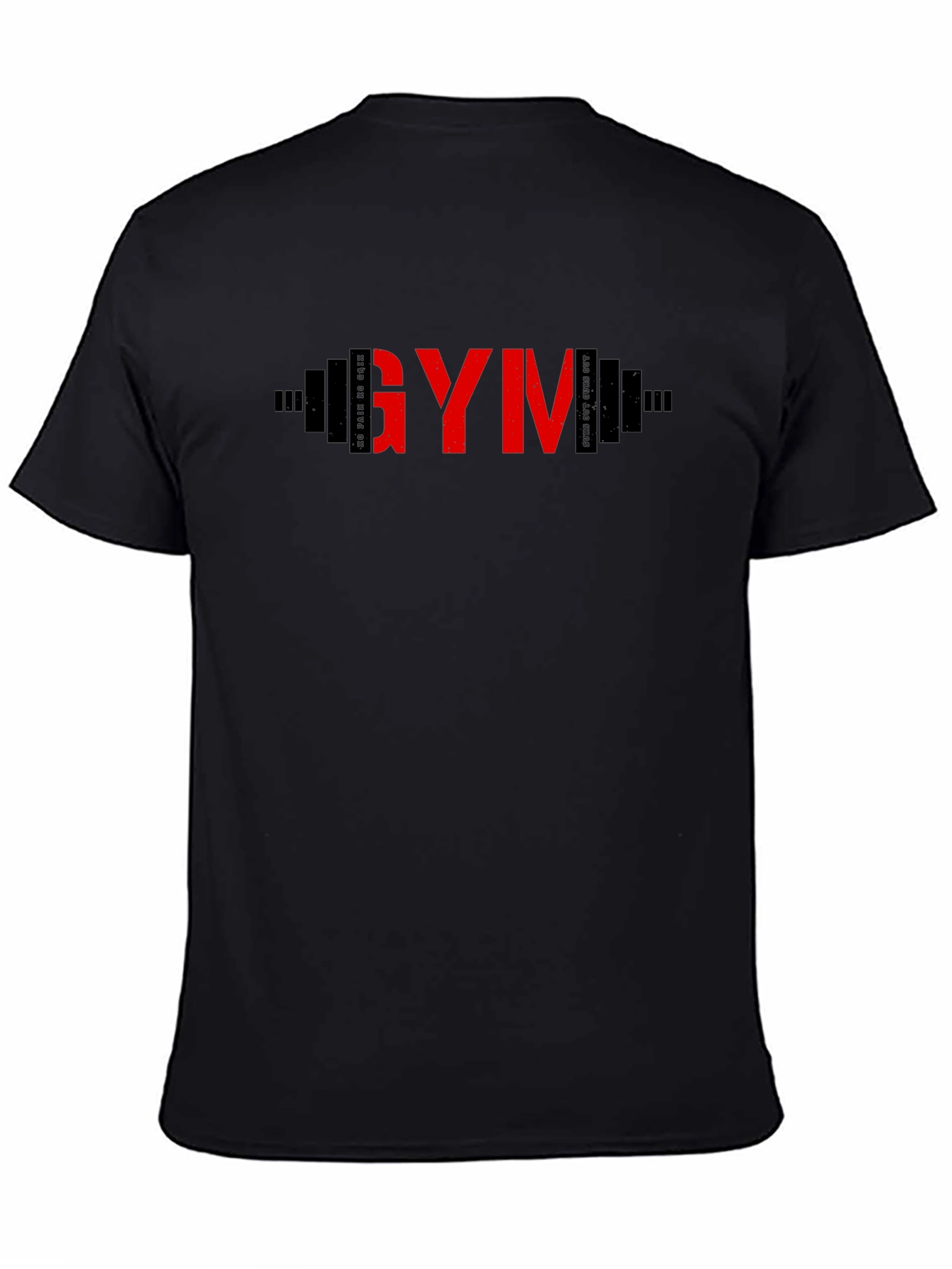 GYM Barbell Graphic T-Shirt - Fitness Apparel