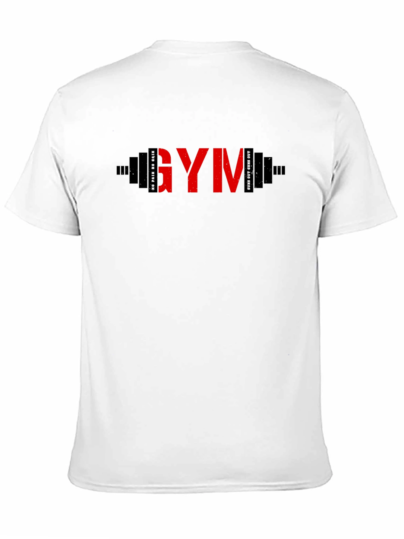 GYM Barbell Graphic T-Shirt - Fitness Apparel