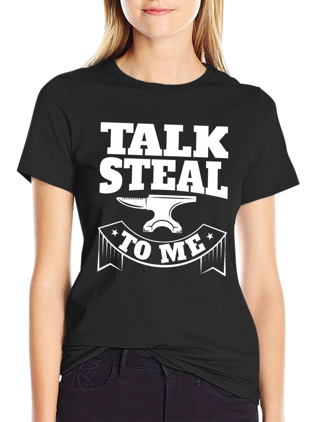 Talk Steal To Me Black T-Shirt
