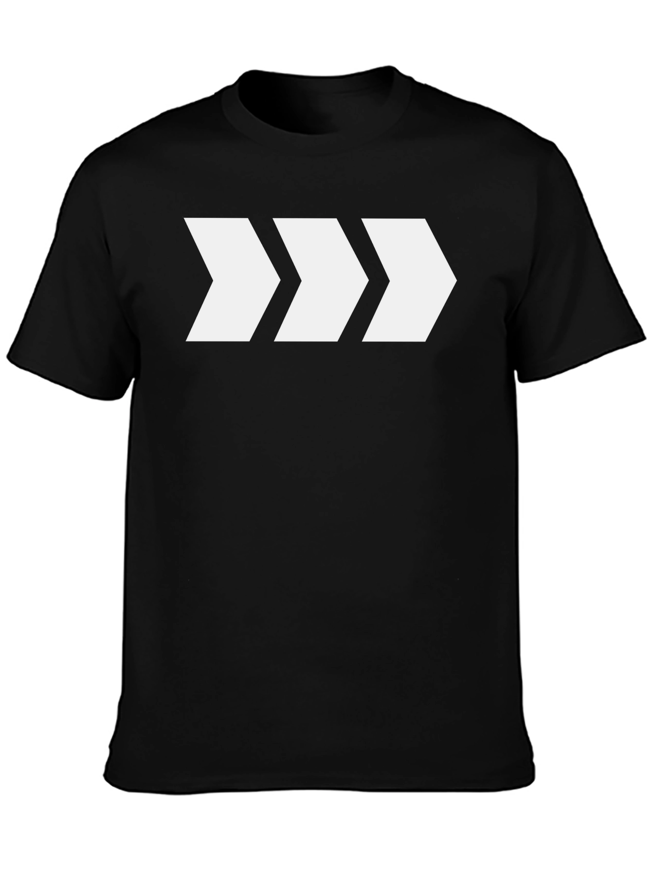 Modern Arrow Graphic Tee - Black Cotton