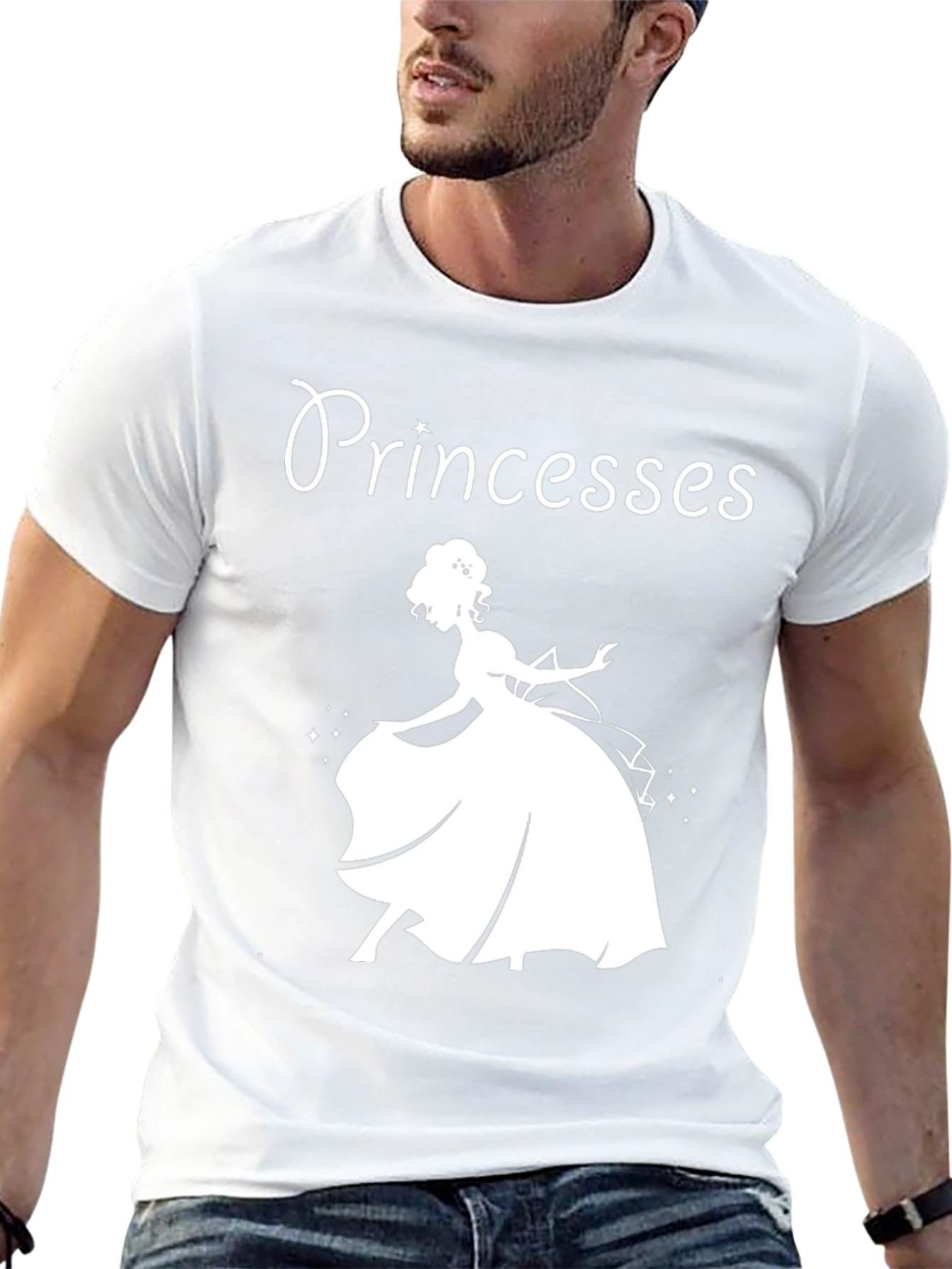 Princesses Graphic T-Shirt - Black Cotton Tee