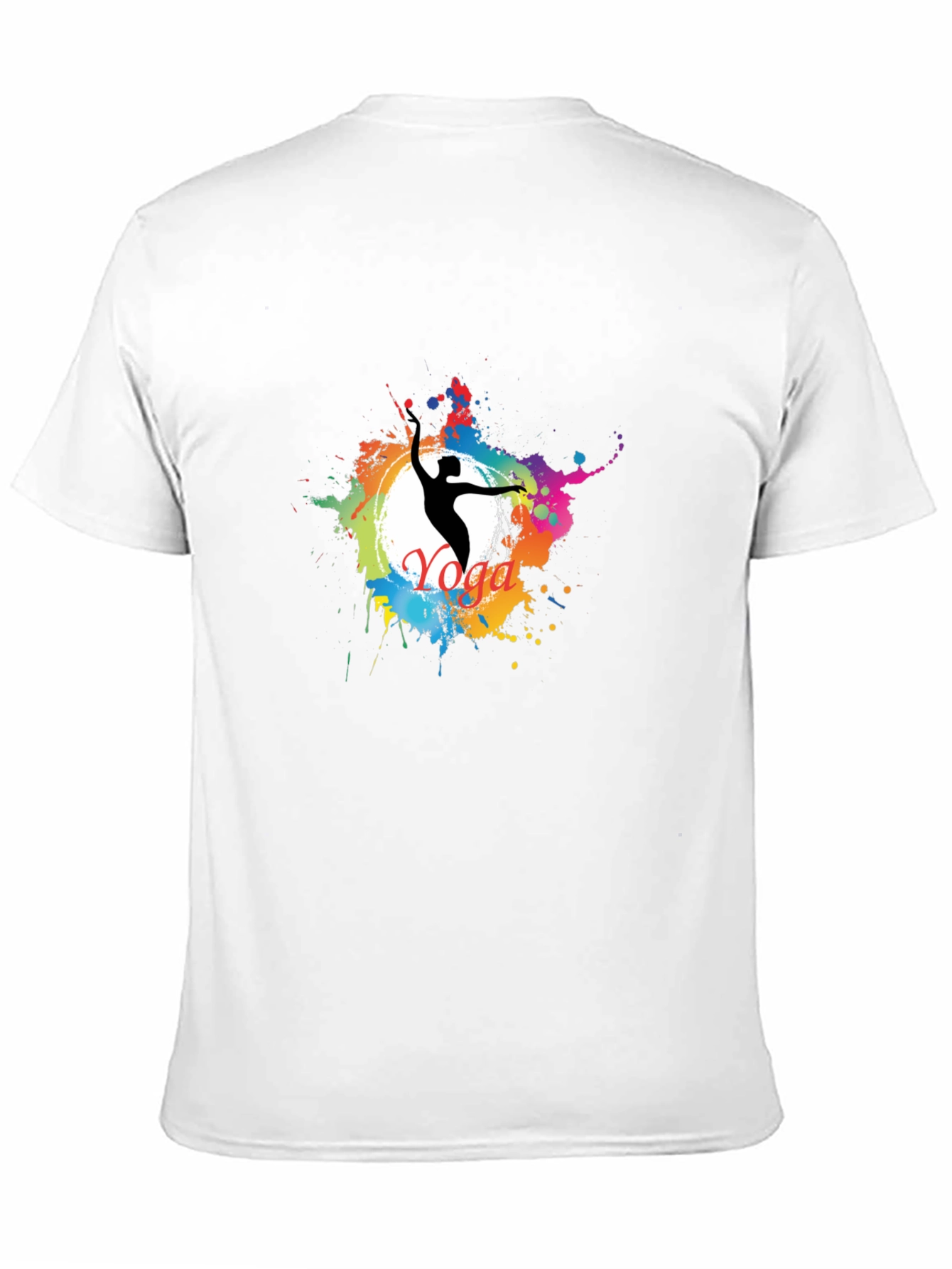 Yoga Splash Black T-Shirt