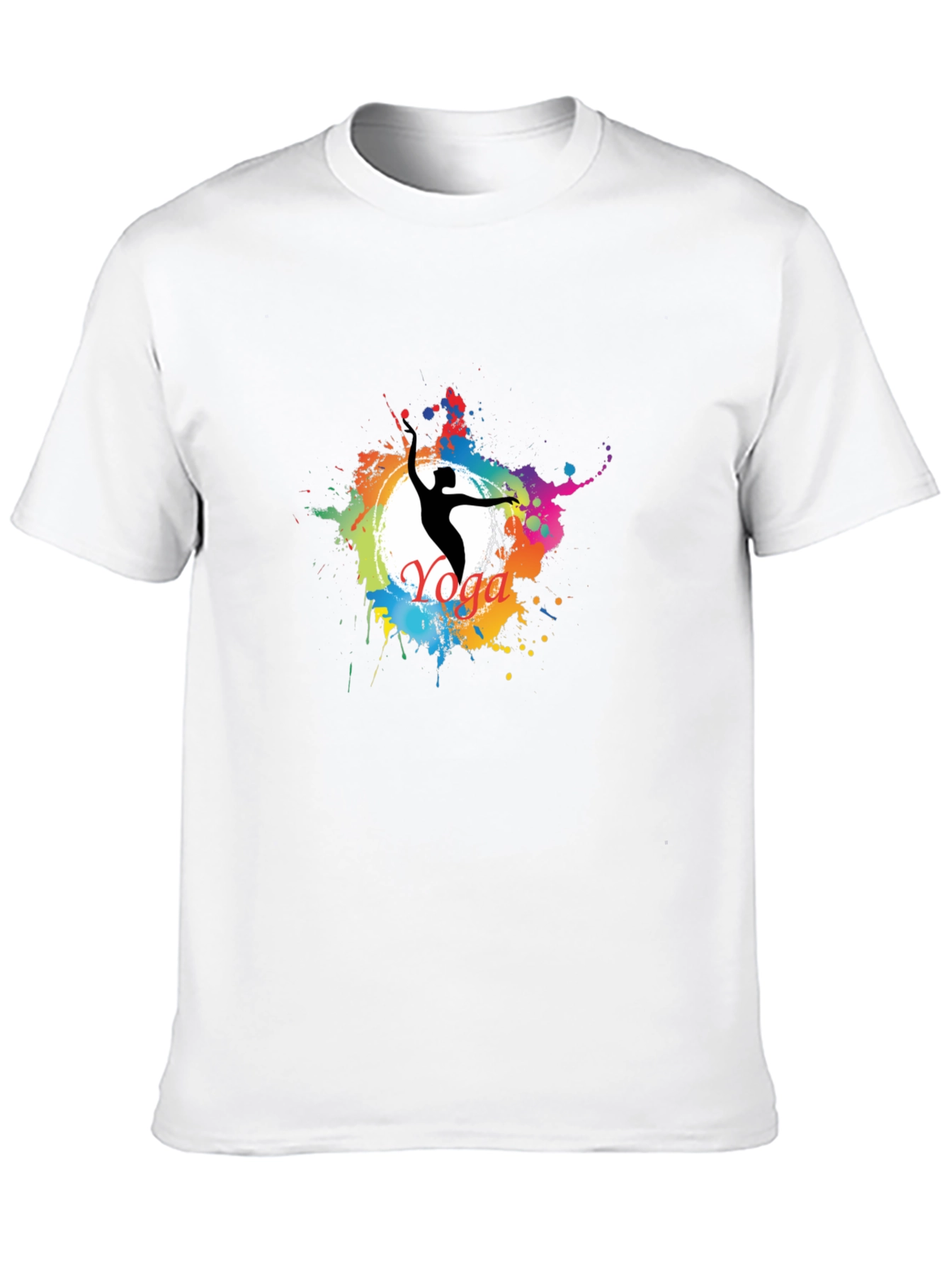 Yoga Splash Black T-Shirt