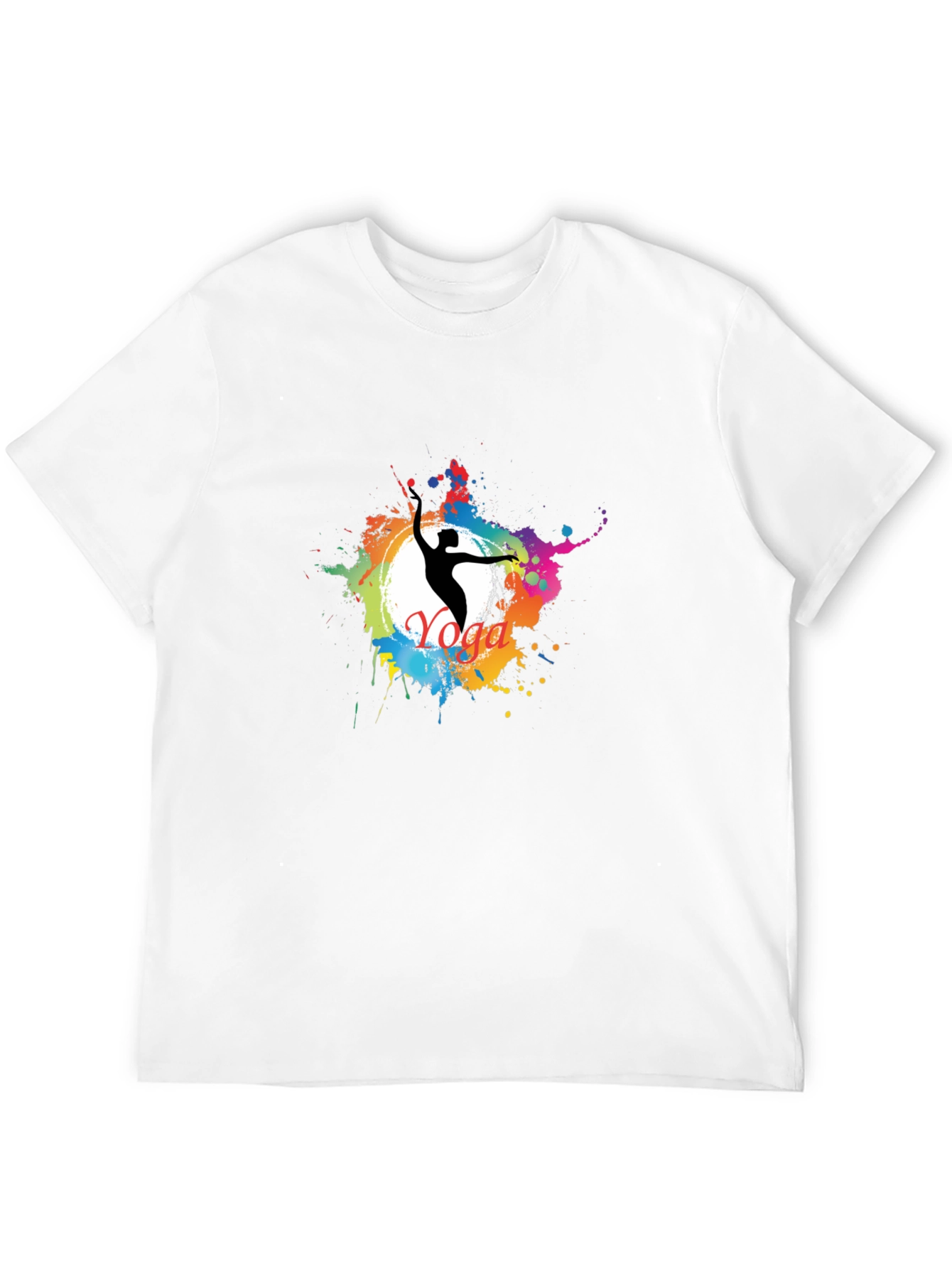 Yoga Splash Black T-Shirt